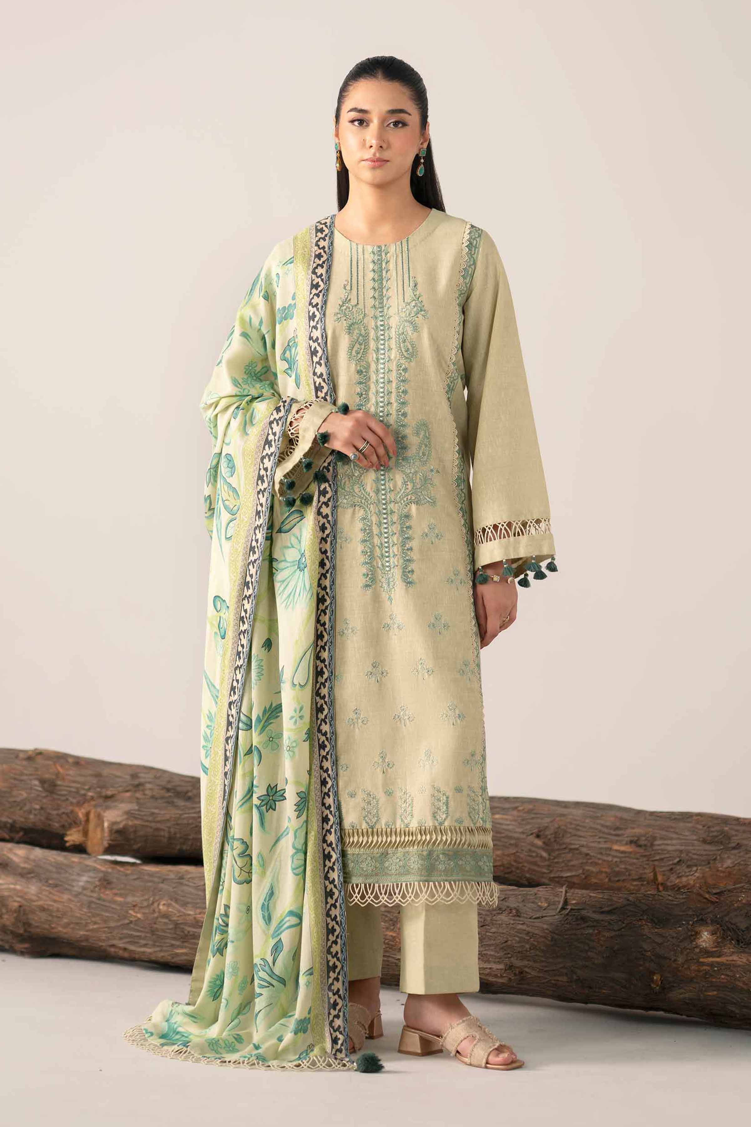 3 Piece - Digital Printed Embroidered Suit - 42502976 for Women - Unstitched Collection | Nishat | Shop Online