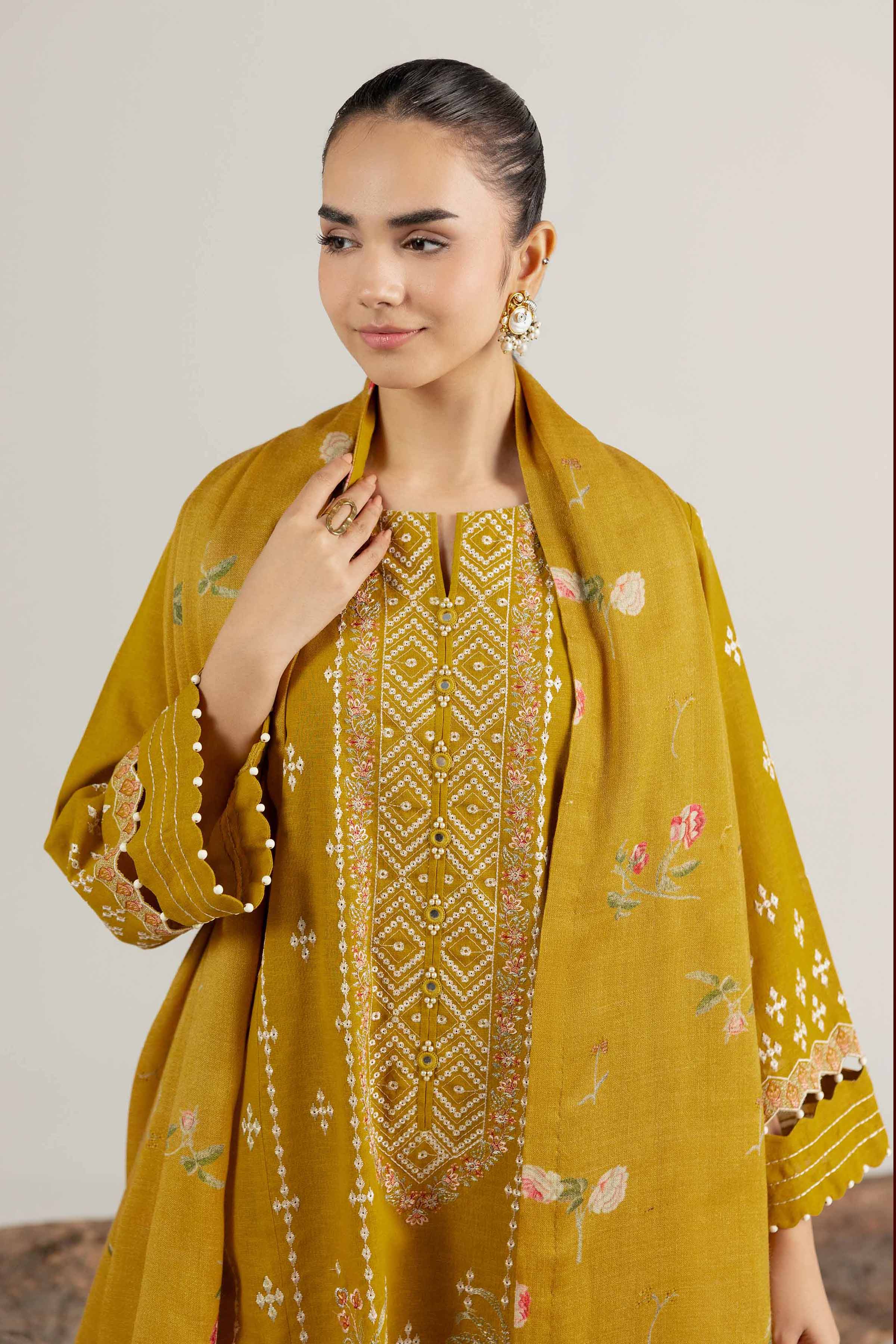 3 Piece - Digital Printed Embroidered Suit - 42502979 for Women - Unstitched Collection | Nishat | Shop Online
