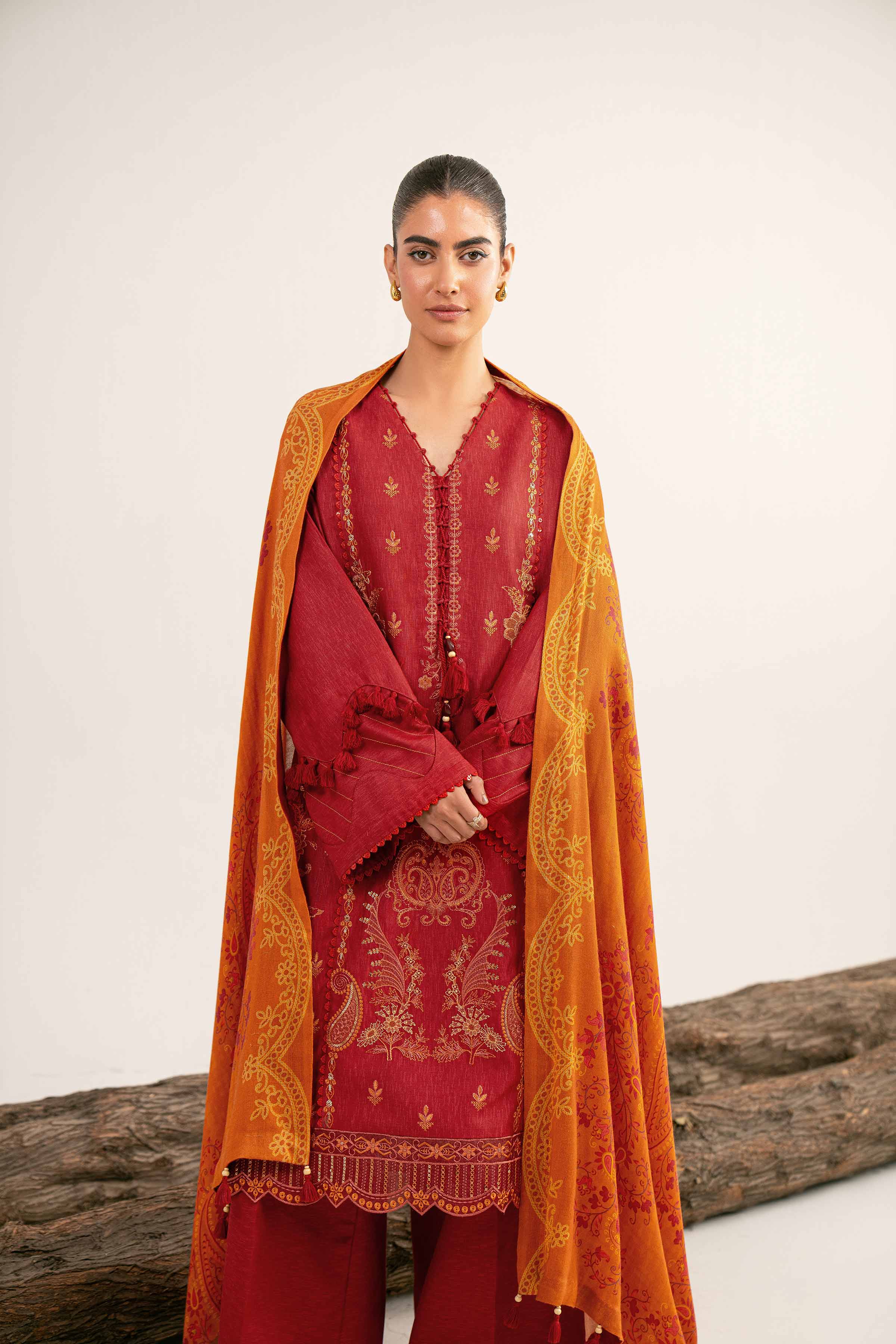 3 Piece - Digital Printed Embroidered Suit - 42502983 for Women - Unstitched Collection | Nishat | Shop Online