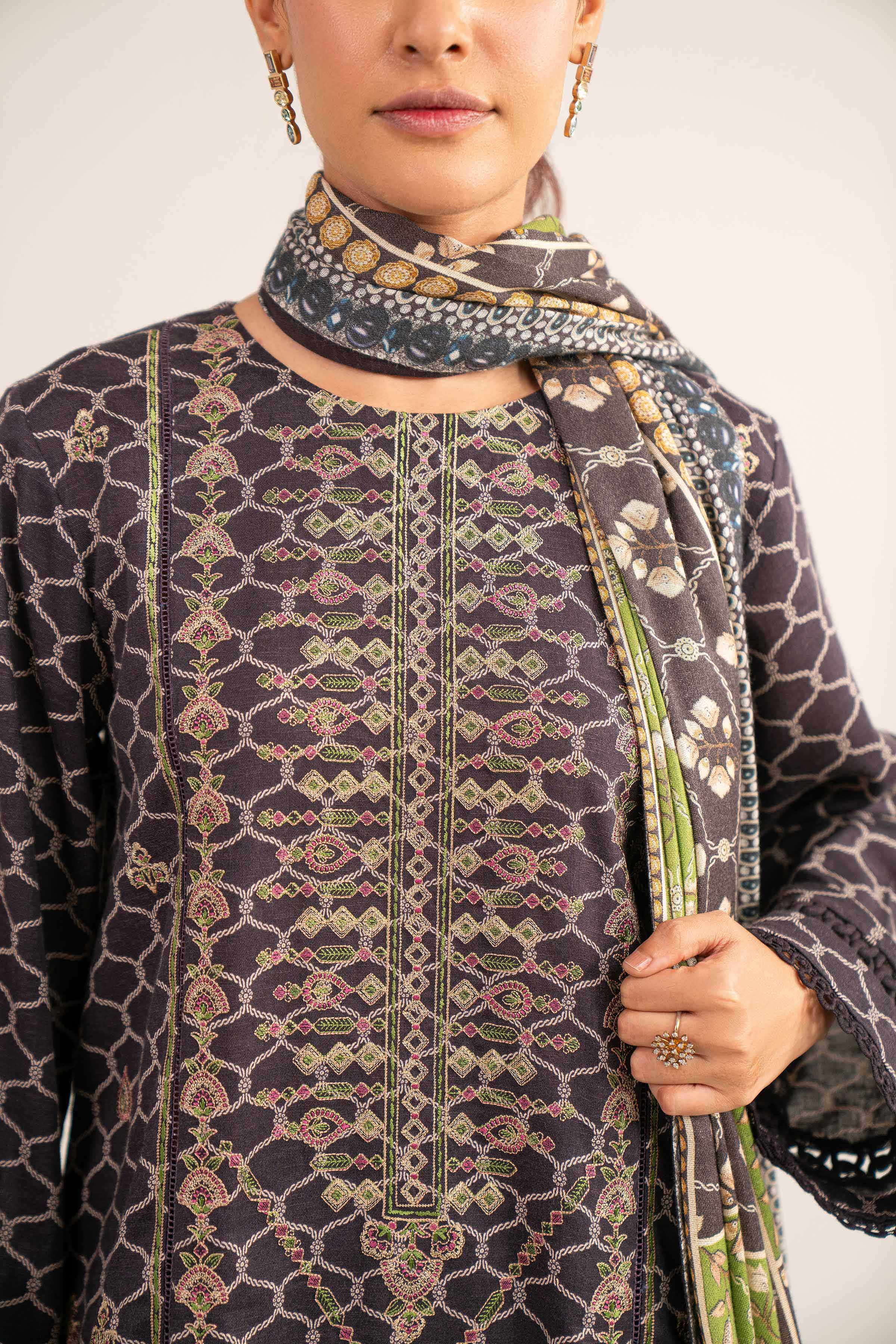 3 Piece - Digital Printed Embroidered Suit - 42502993 for Women - Unstitched Collection | Nishat | Shop Online