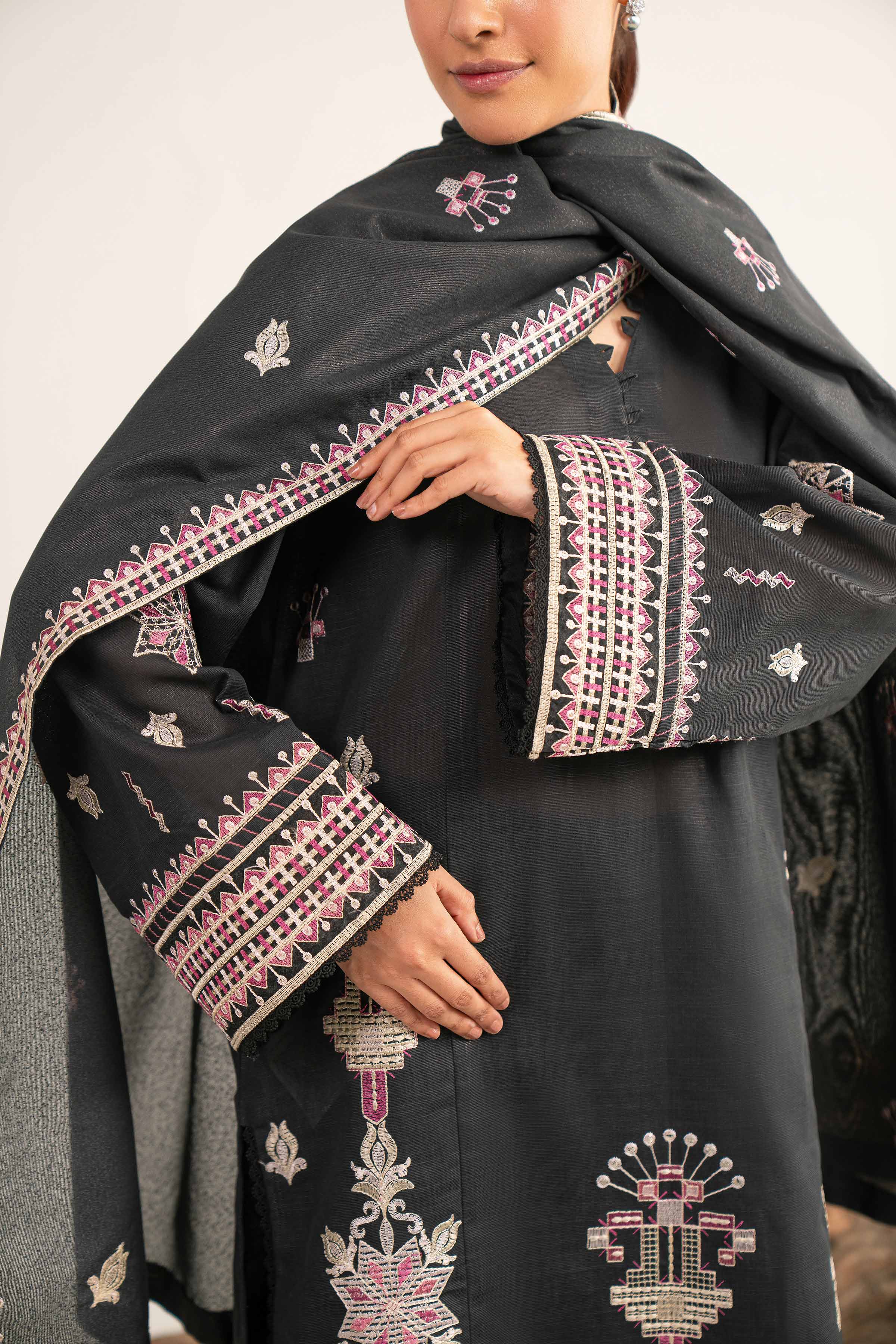 3 Piece - Embroidered Suit - 42503503 for Women - Unstitched Collection | Nishat | Shop Online