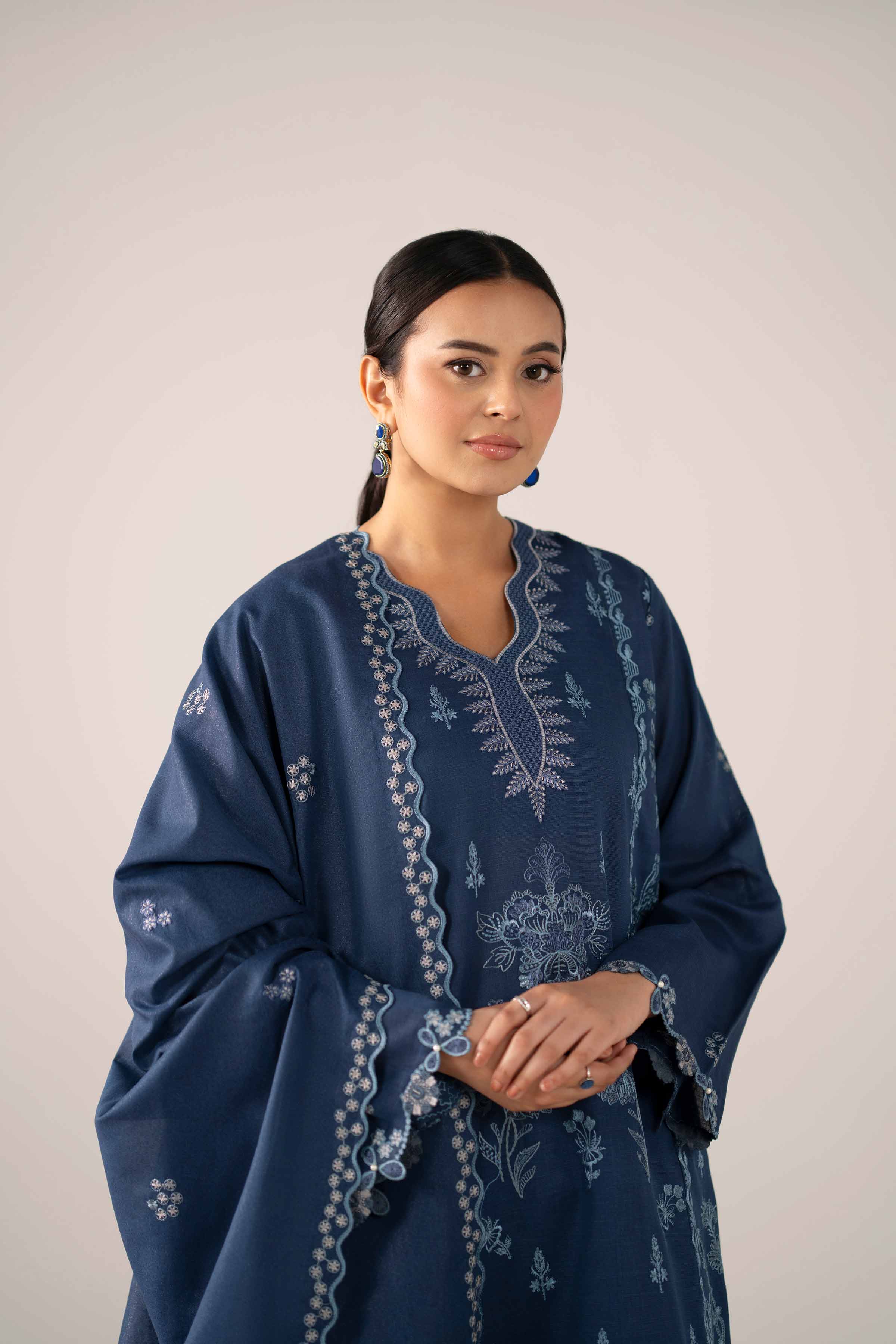 3 Piece - Embroidered Suit - 42503506 for Women - Unstitched Collection | Nishat | Shop Online