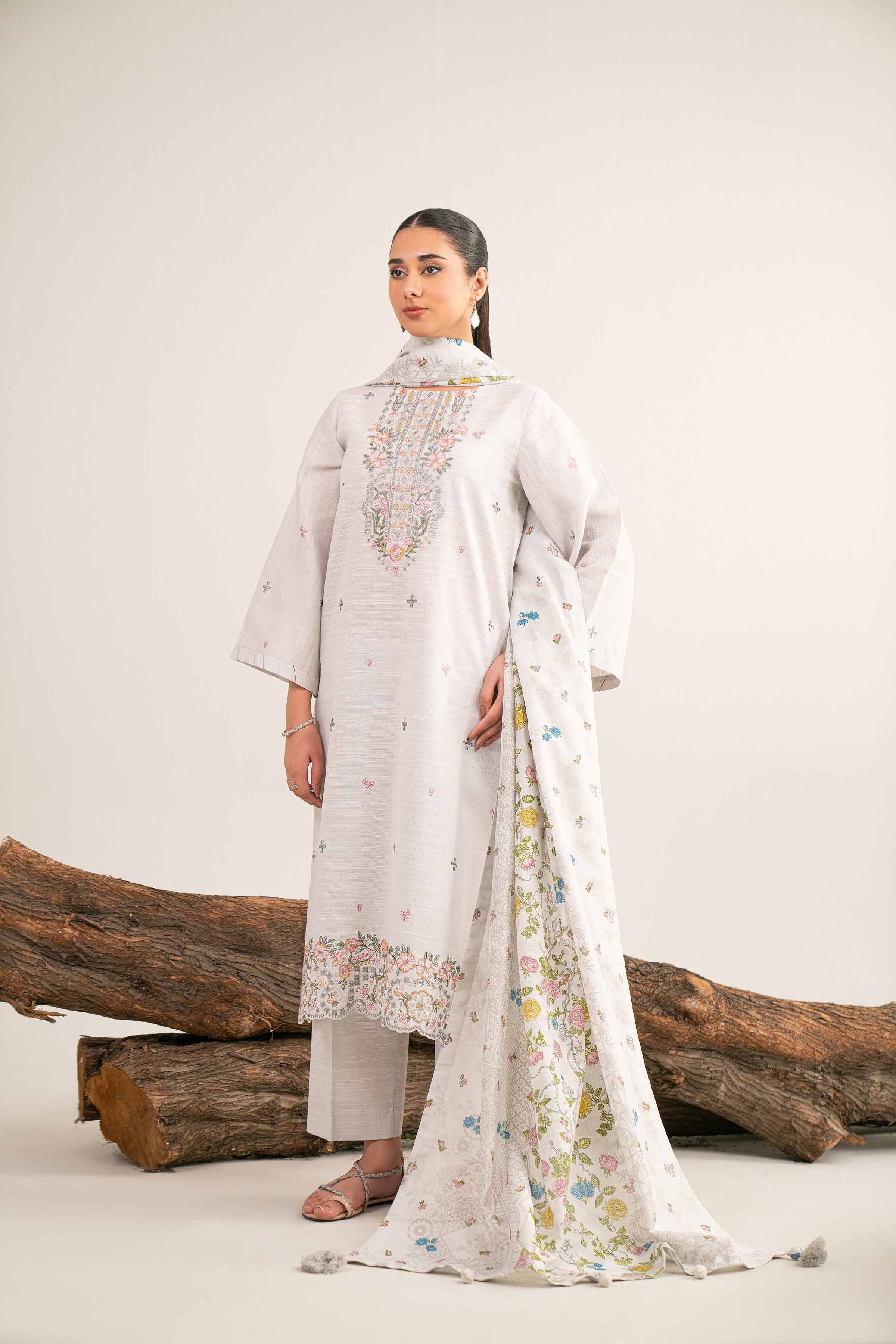 3 Piece - Printed Embroidered Suit - 42503513 for Women - Unstitched Collection | Nishat | Shop Online