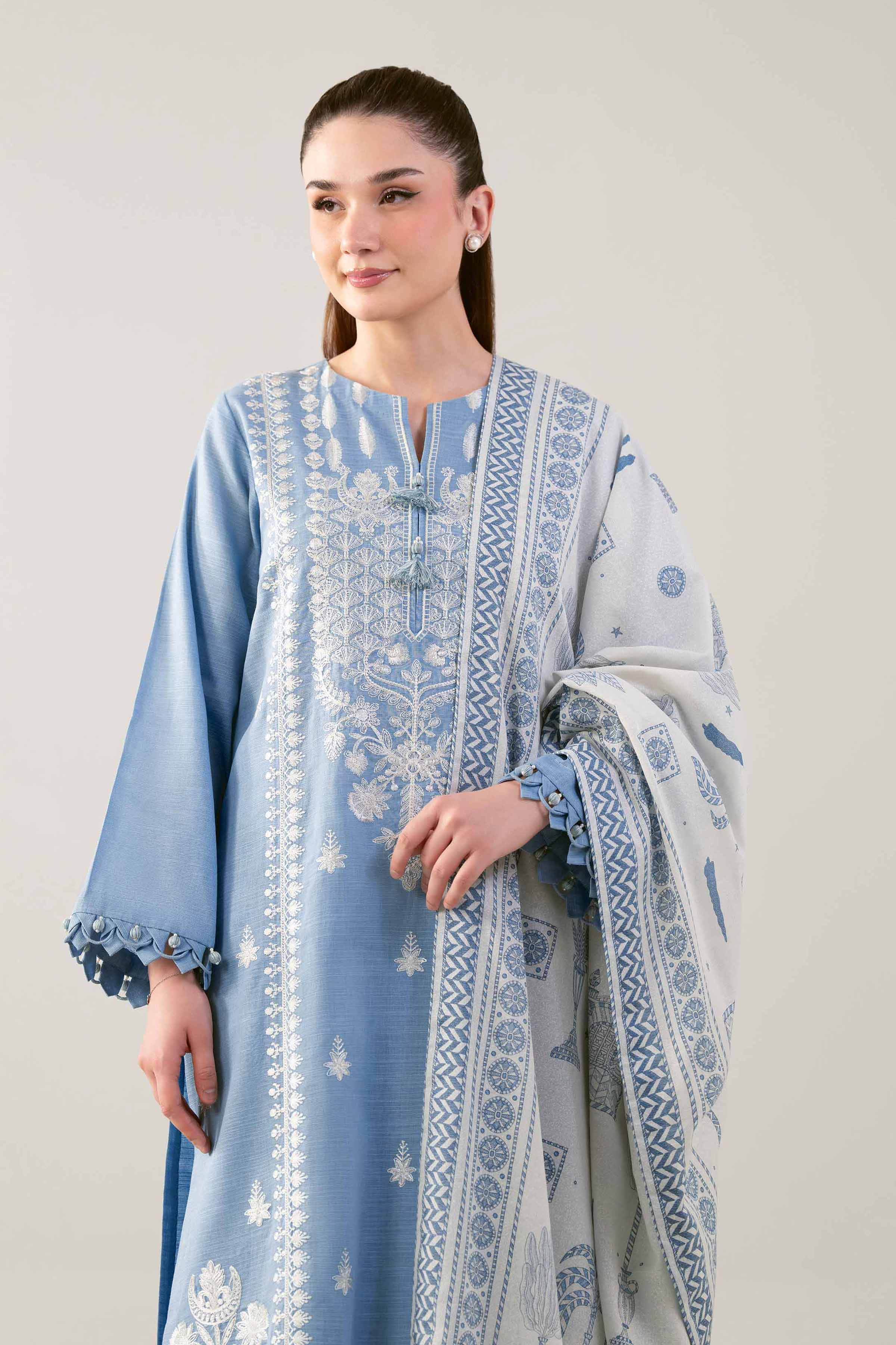 3 Piece - Printed Embroidered Suit - 42503516 for Women - Unstitched Collection | Nishat | Shop Online