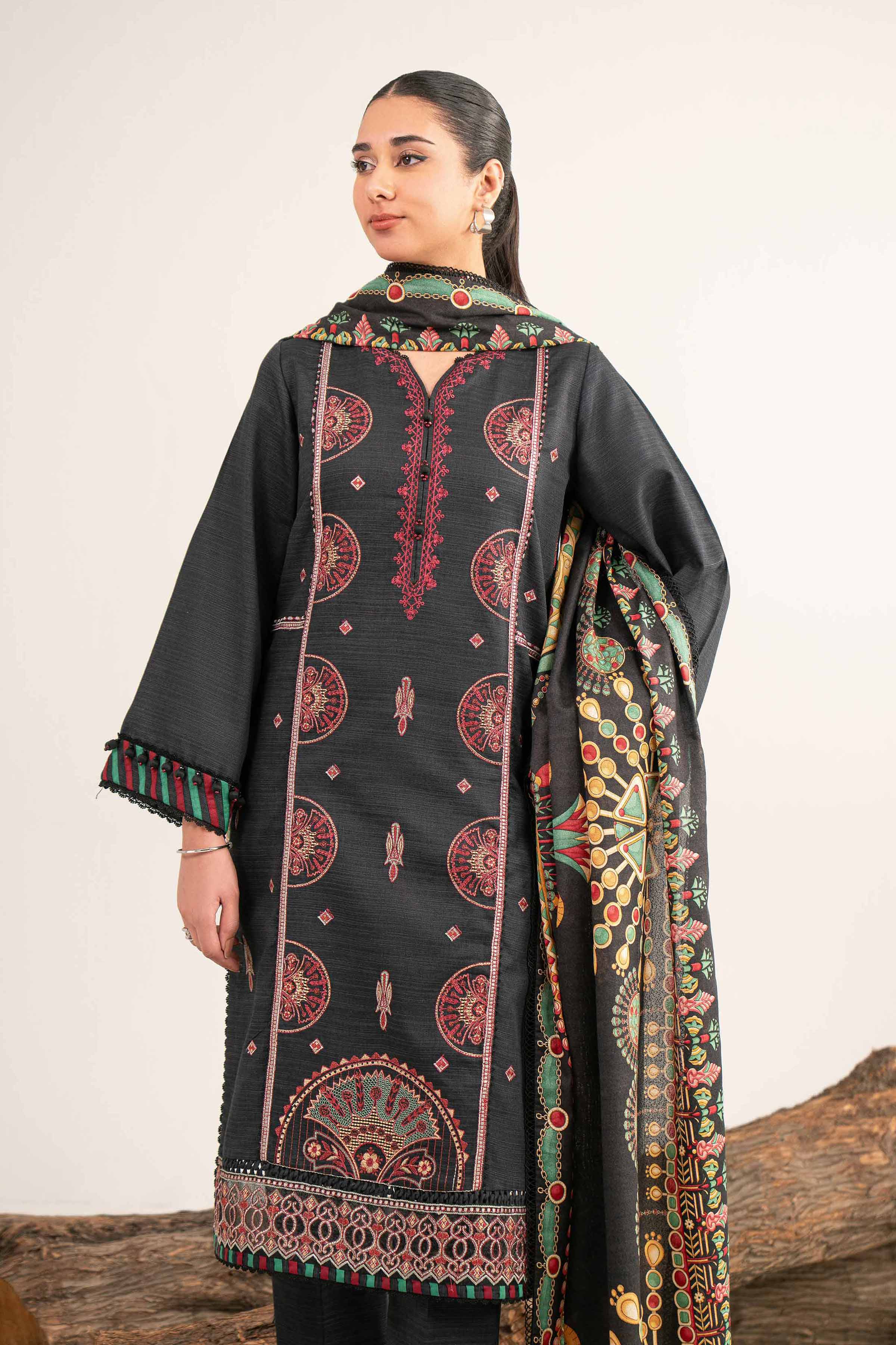 3 Piece - Printed Embroidered Suit - 42503520 for Women - Unstitched Collection | Nishat | Shop Online