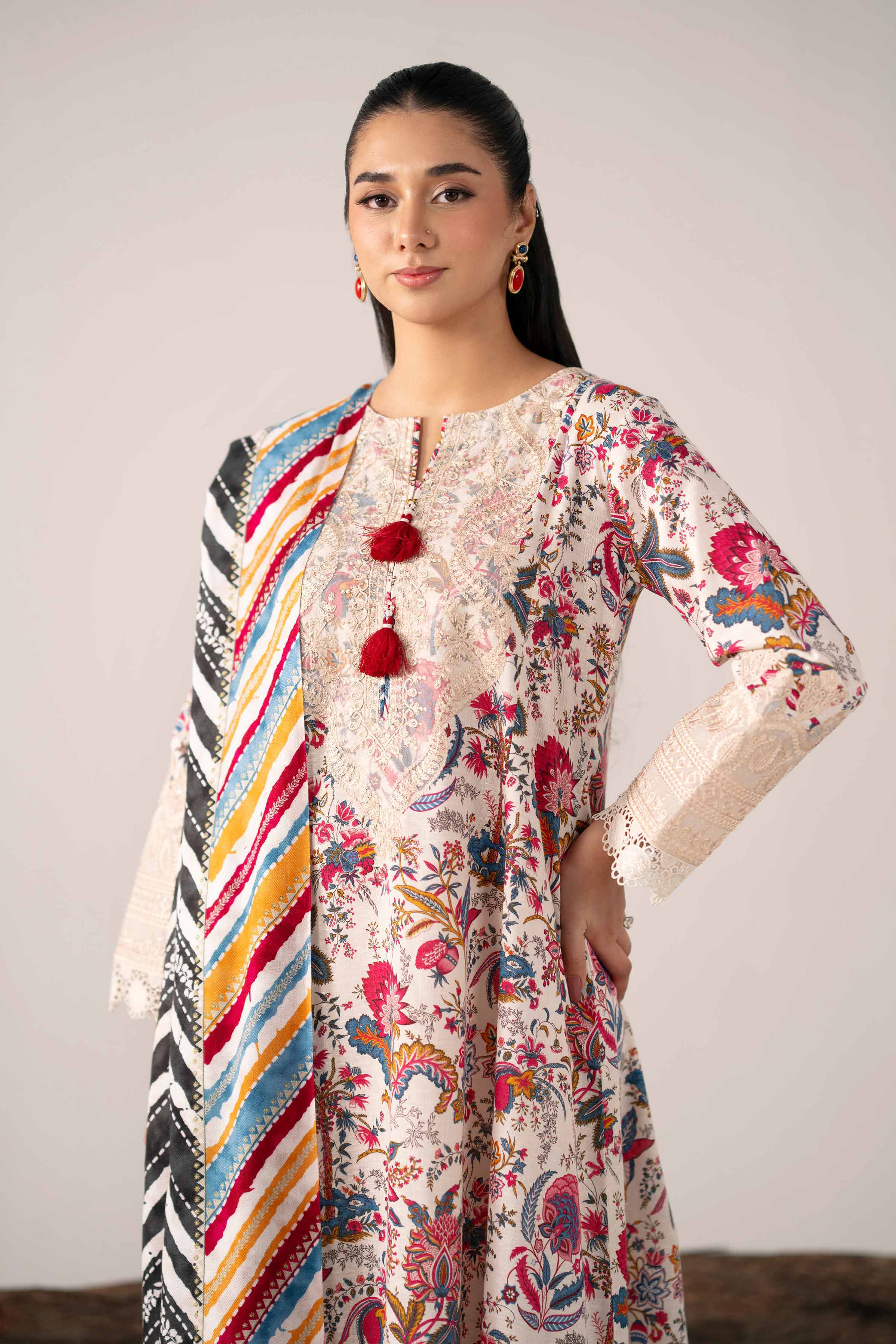 3 Piece - Printed Embroidered Suit - 42503528 for Women - Unstitched Collection | Nishat | Shop Online