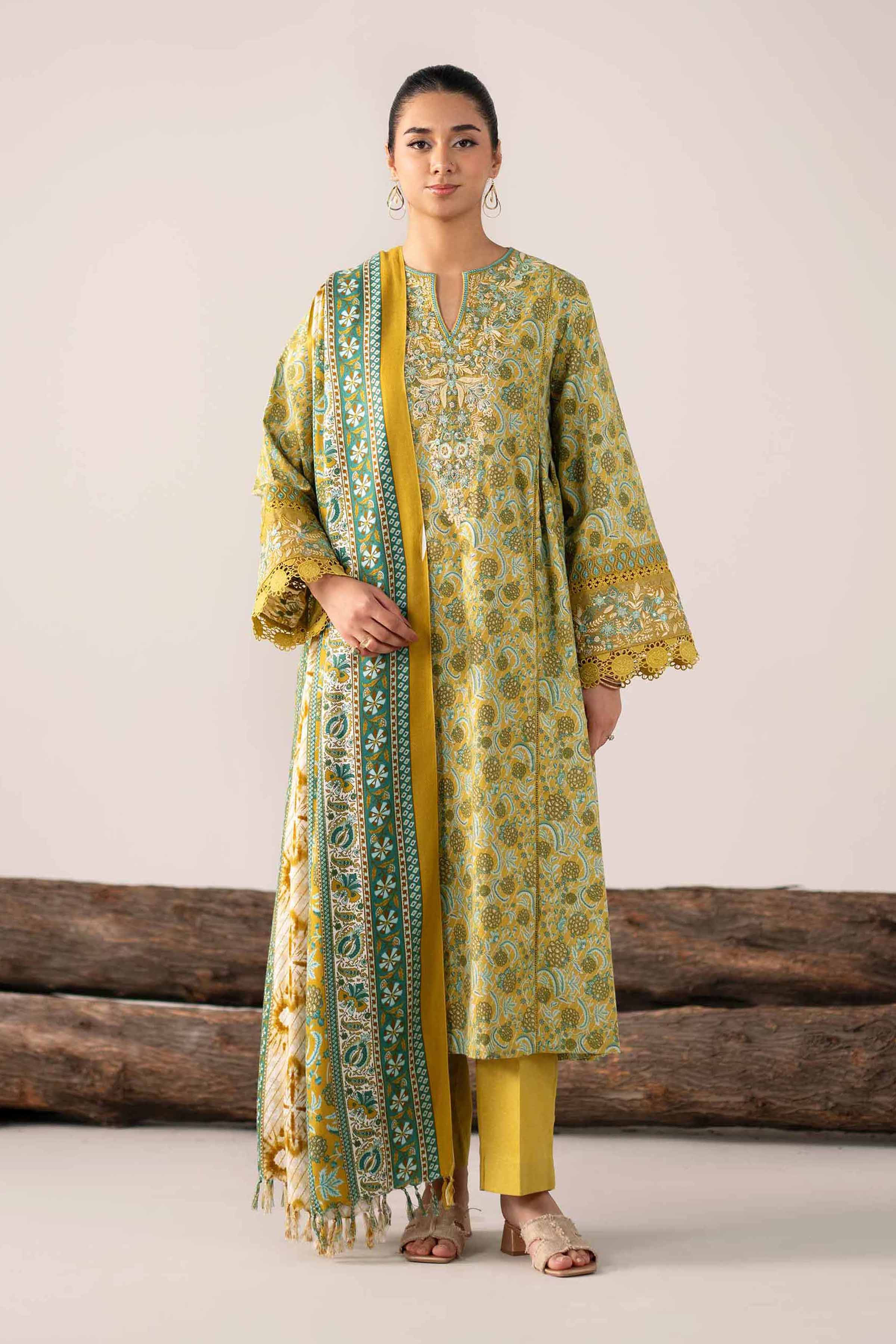 3 Piece - Printed Embroidered Suit - 42503530 for Women - Unstitched Collection | Nishat | Shop Online