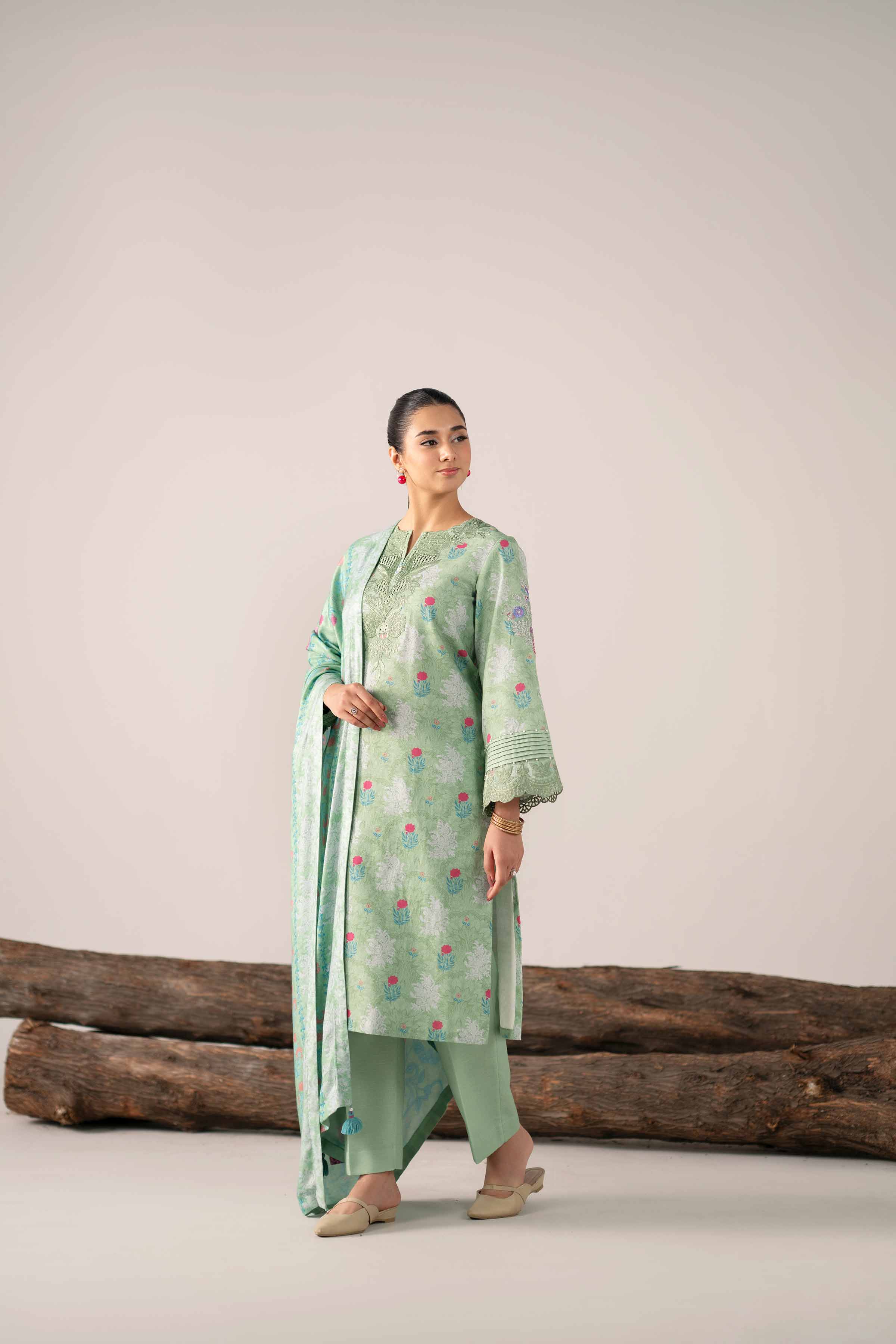 3 Piece - Printed Embroidered Suit - 42503531 for Women - Unstitched Collection | Nishat | Shop Online