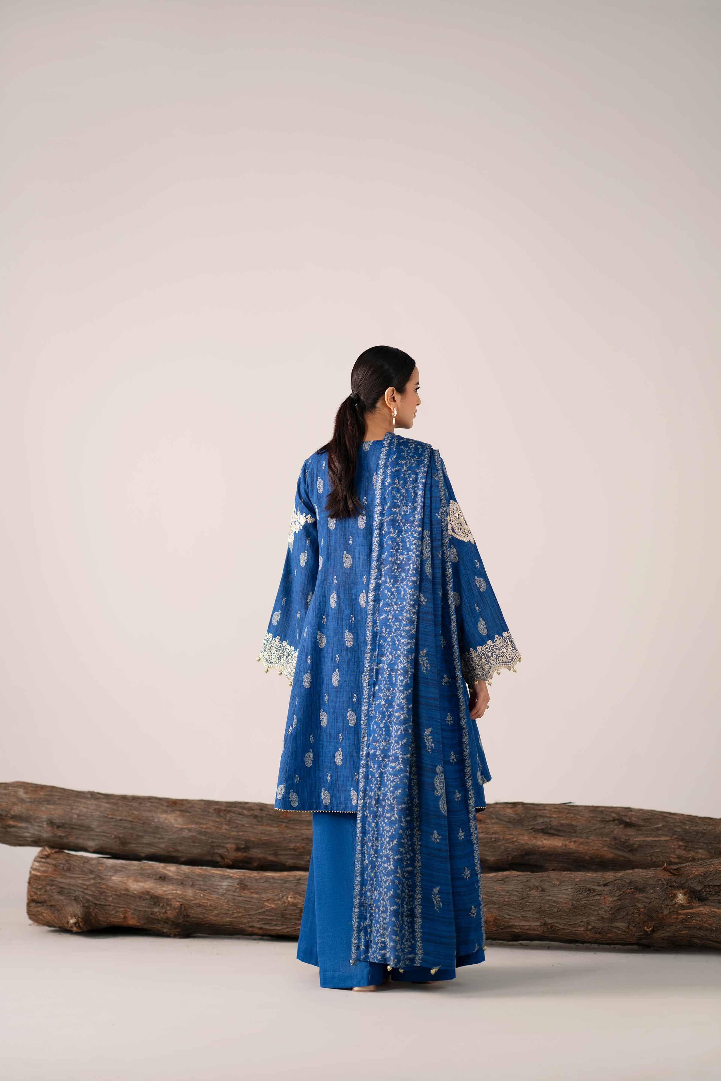 3 Piece - Printed Embroidered Suit - 42503537 for Women - Unstitched Collection | Nishat | Shop Online