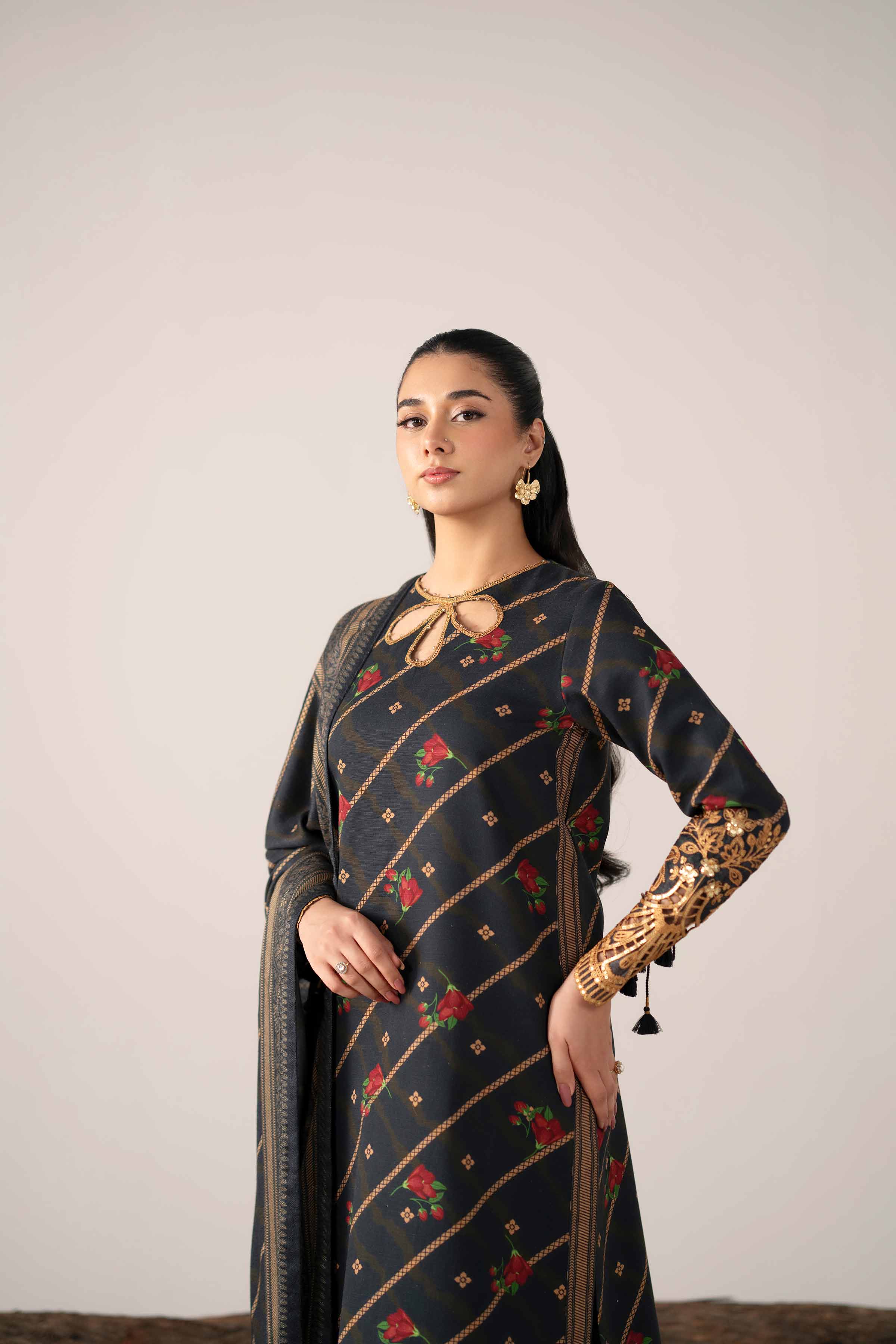 3 Piece - Printed Embroidered Suit - 42503539 for Women - Unstitched Collection | Nishat | Shop Online