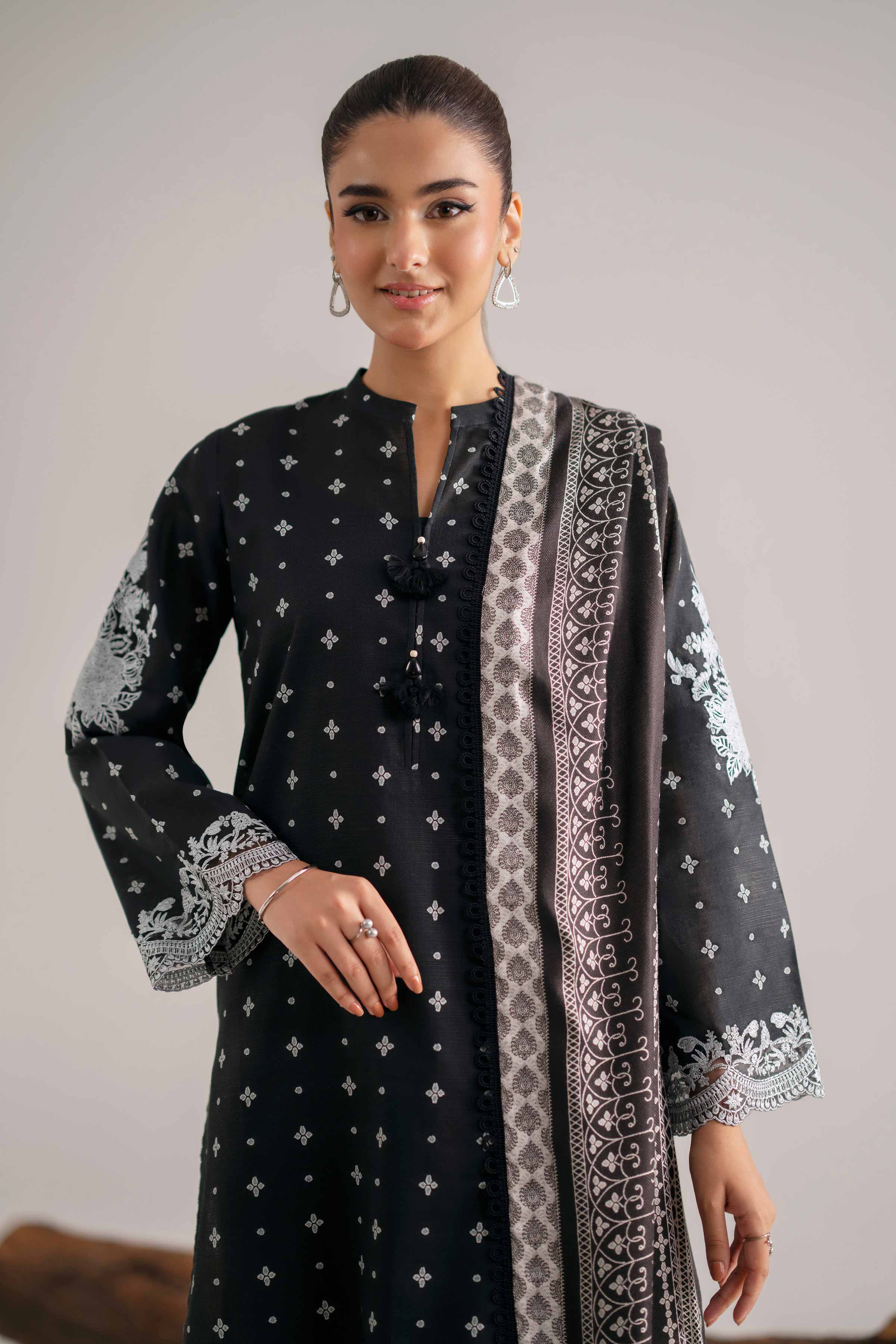 3 Piece - Printed Embroidered Suit - 42503540 for Women - Unstitched Collection | Nishat | Shop Online