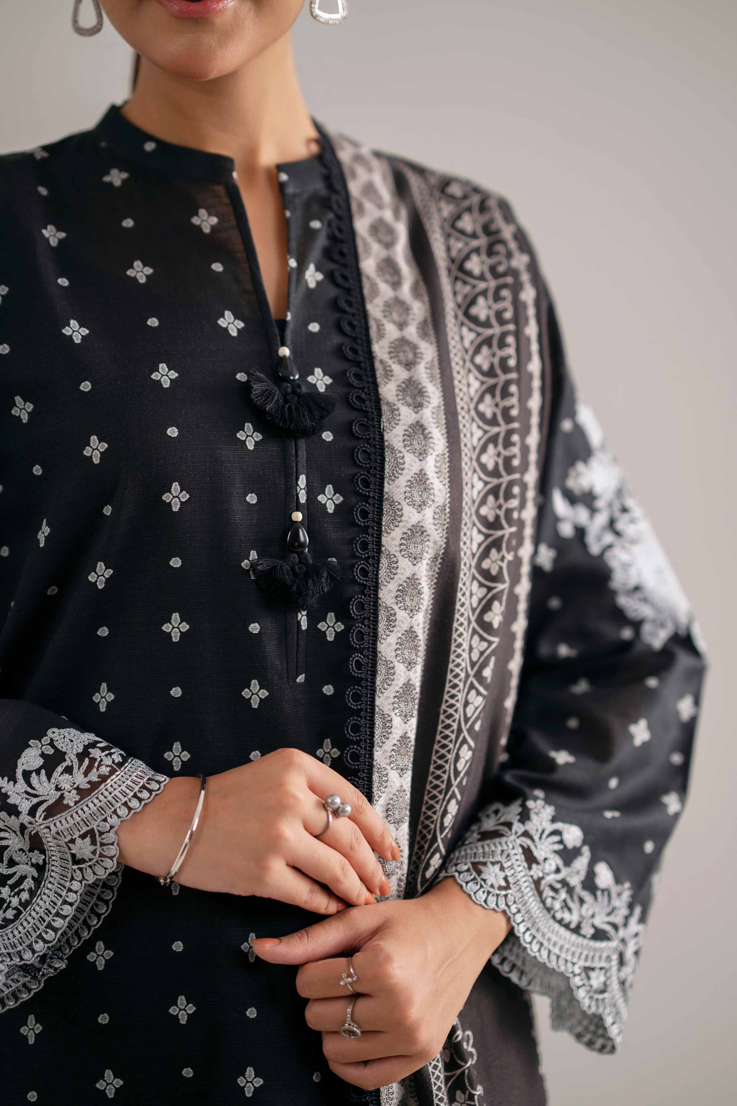 3 Piece - Printed Embroidered Suit - 42503540 for Women - Unstitched Collection | Nishat | Shop Online