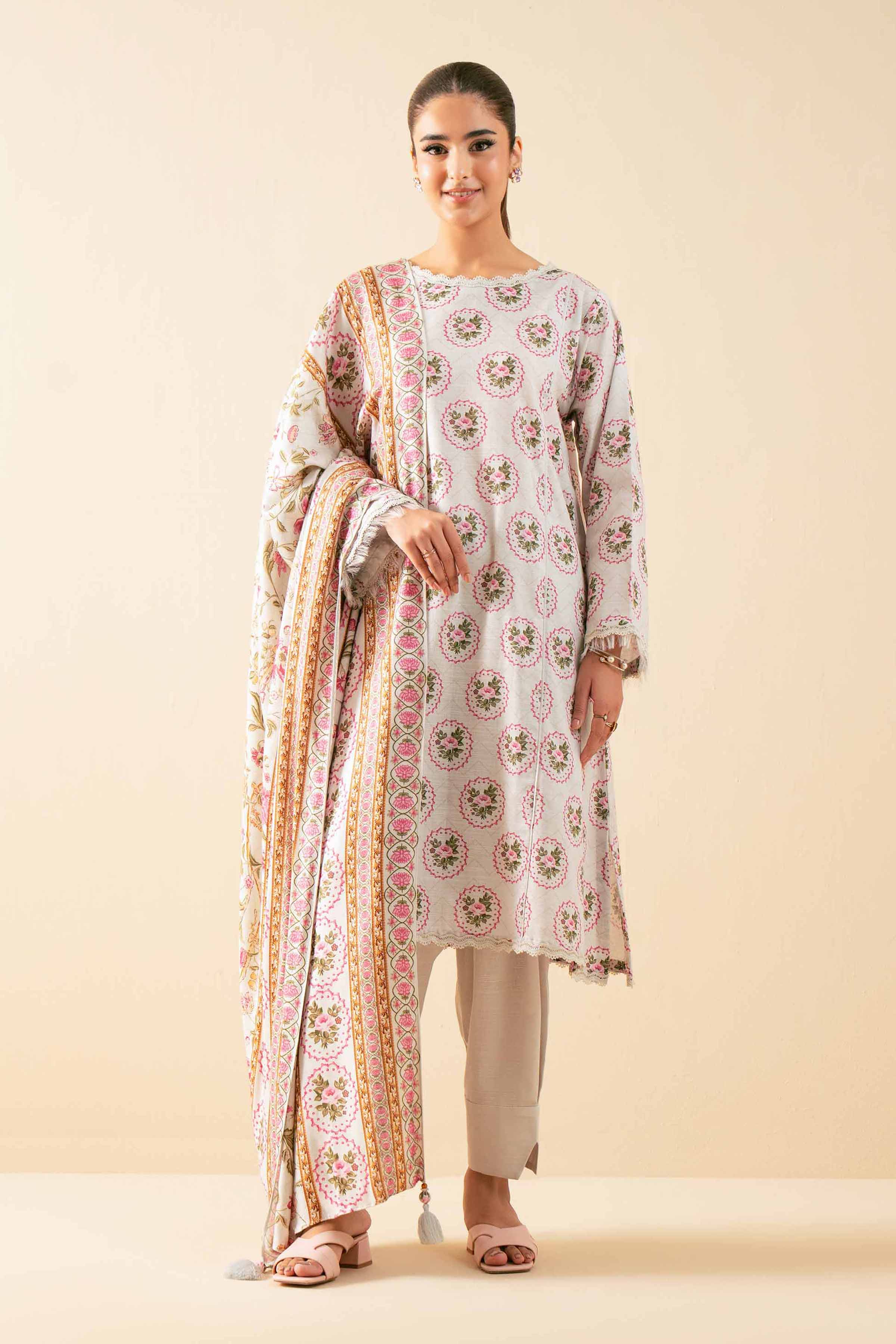 3 Piece - Printed Suit - 42503543 for Women - Unstitched Collection | Nishat | Shop Online