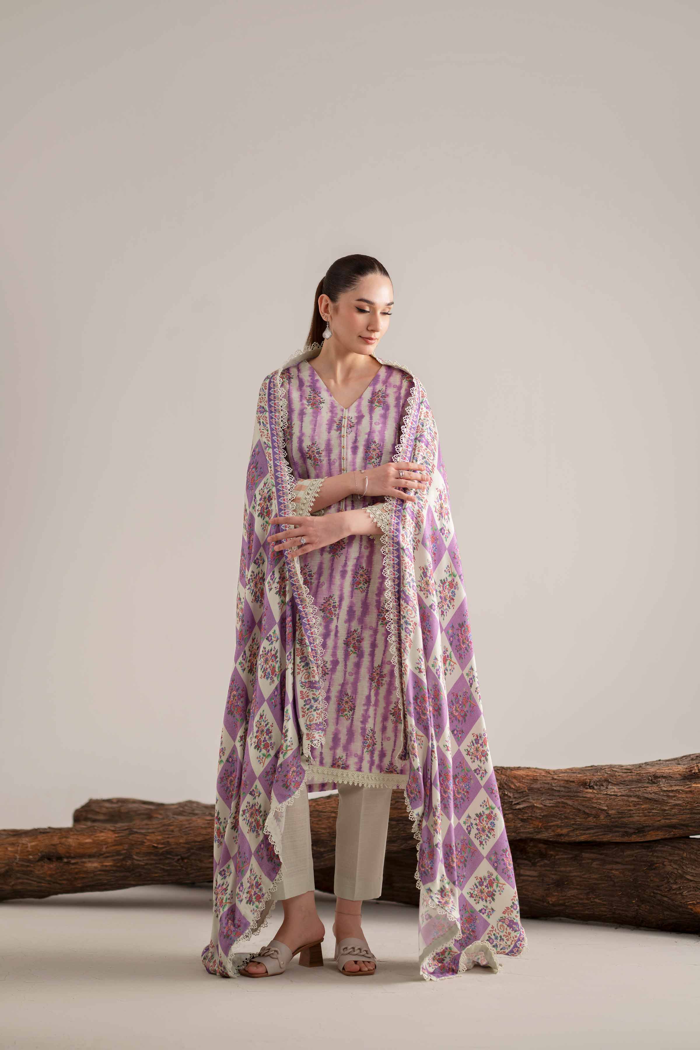 3 Piece - Printed Suit - 42503545 for Women - Unstitched Collection | Nishat | Shop Online