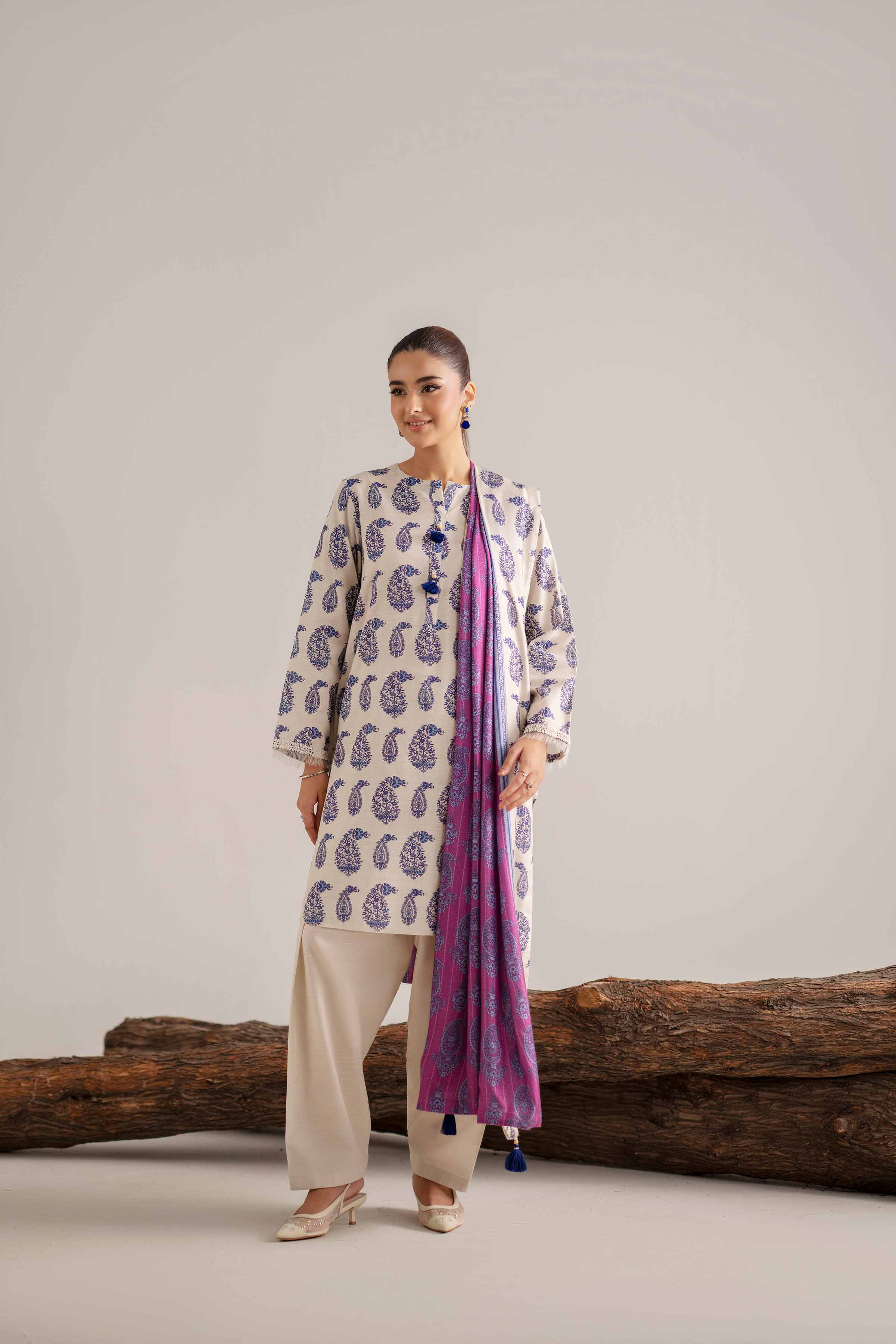 3 Piece - Printed Suit - 42503547 for Women - Unstitched Collection | Nishat | Shop Online
