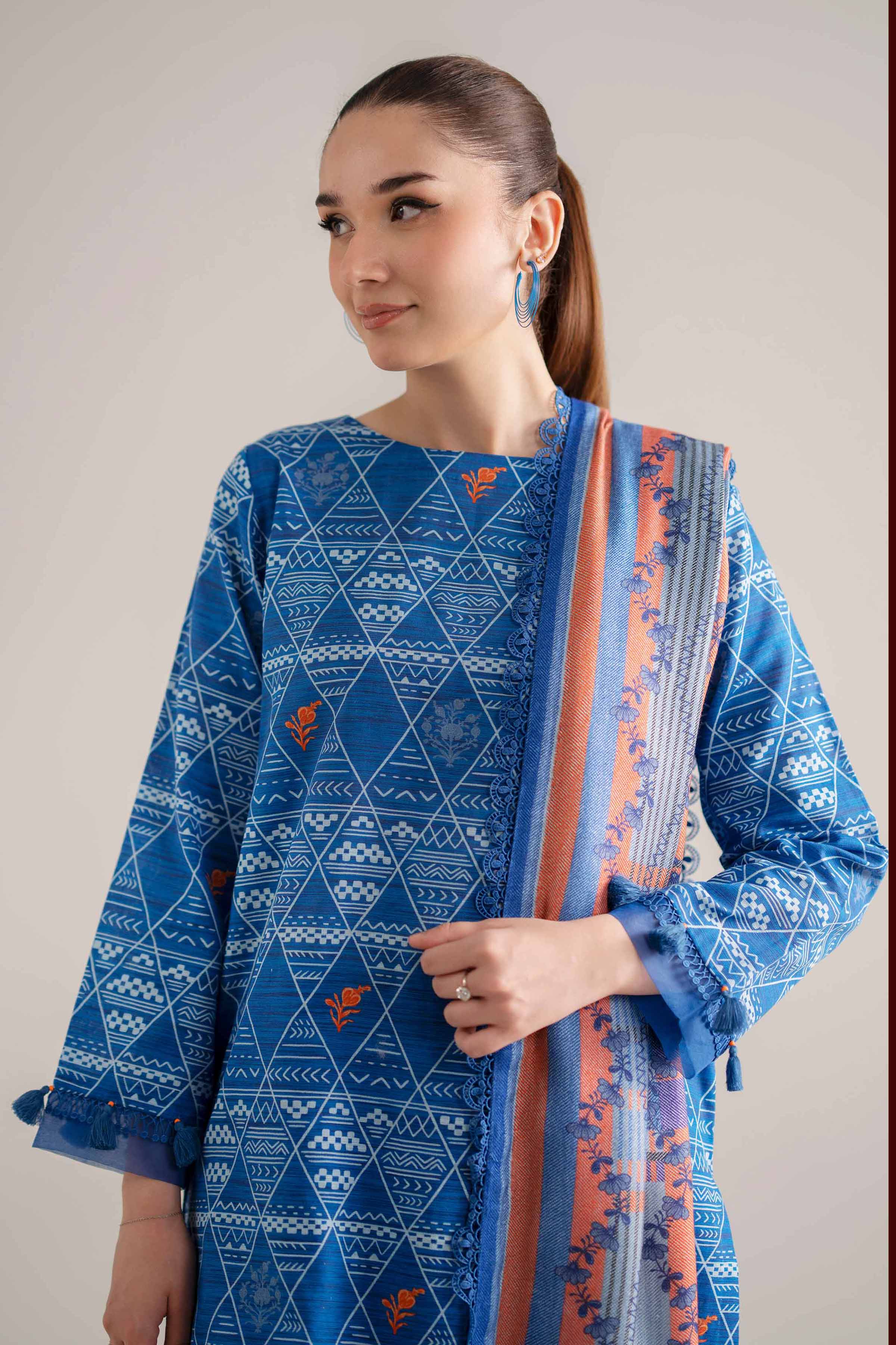 3 Piece - Printed Suit - 42503550 for Women - Unstitched Collection | Nishat | Shop Online