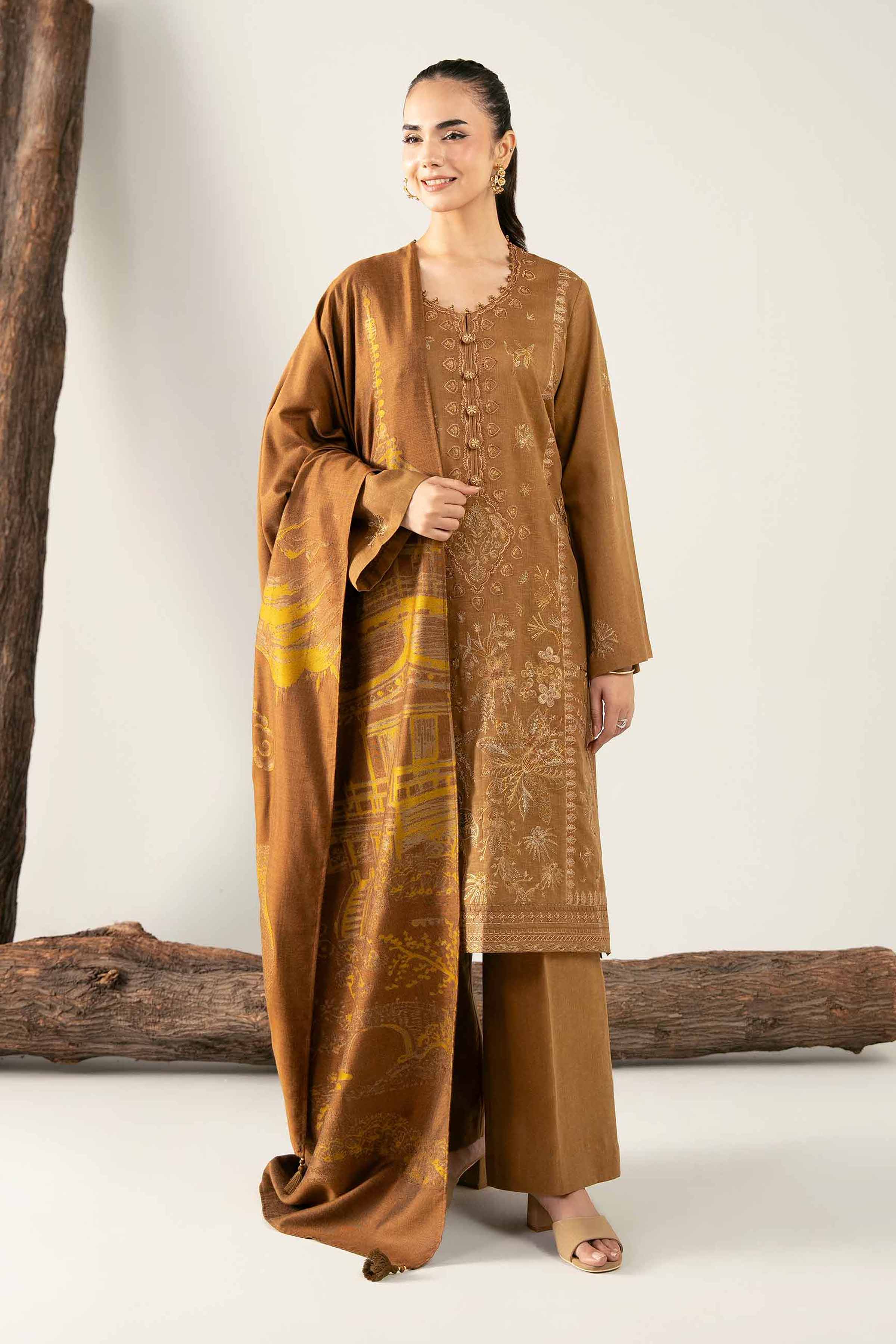 3 Piece - Embroidered Suit - 42503570 for Women - Unstitched Collection | Nishat | Shop Online