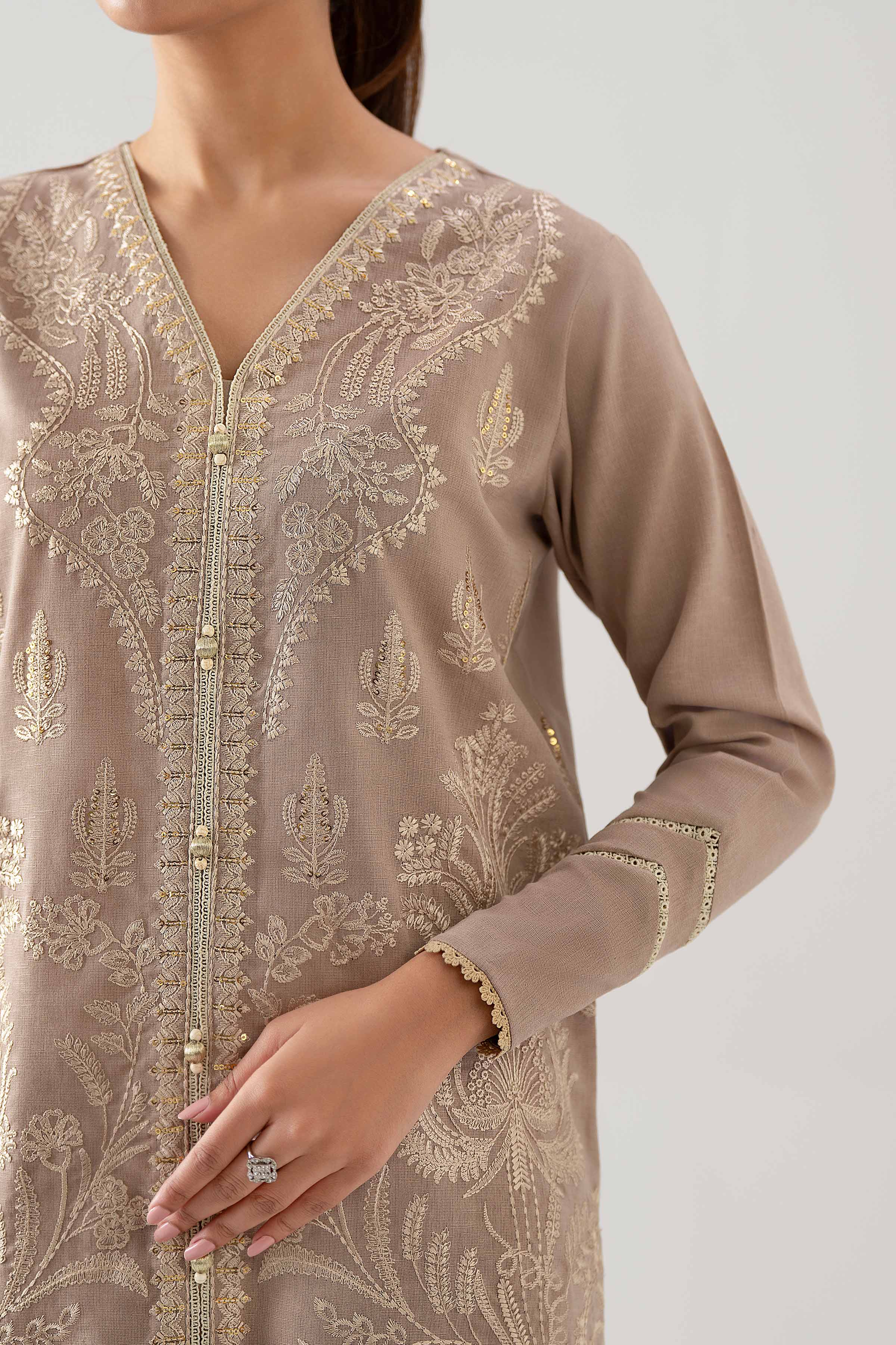 3 Piece - Embroidered Suit - 42503573