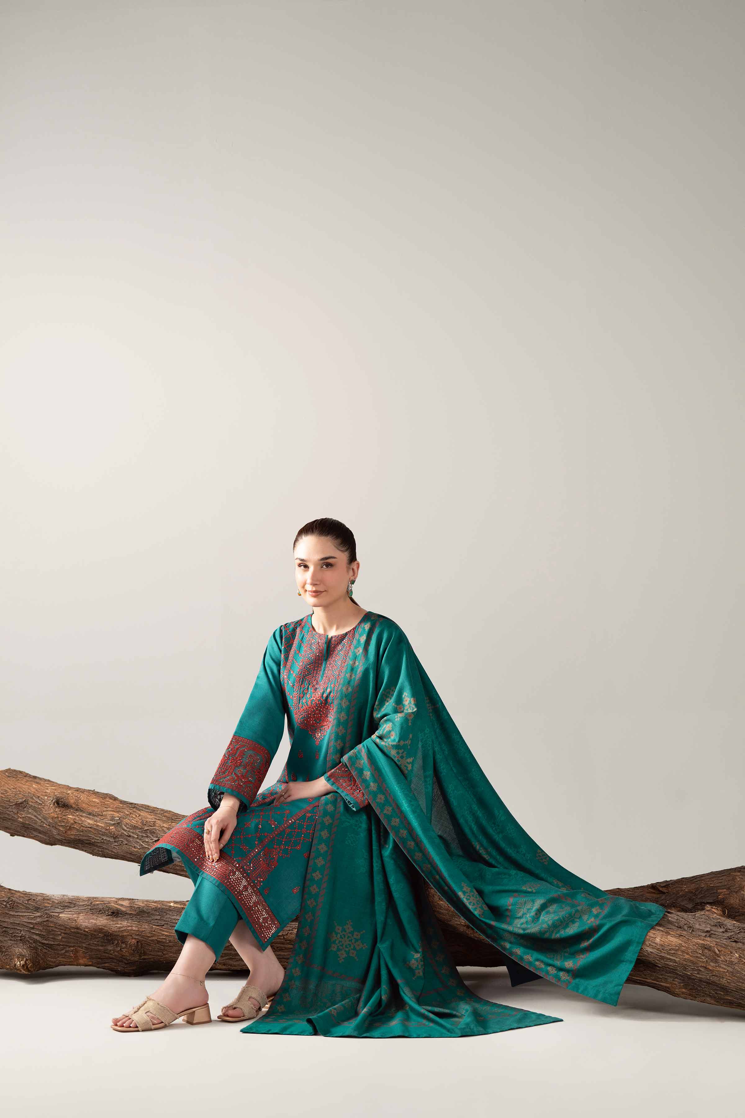 3 Piece - Embroidered Suit - 42503574 for Women - Unstitched Collection | Nishat | Shop Online