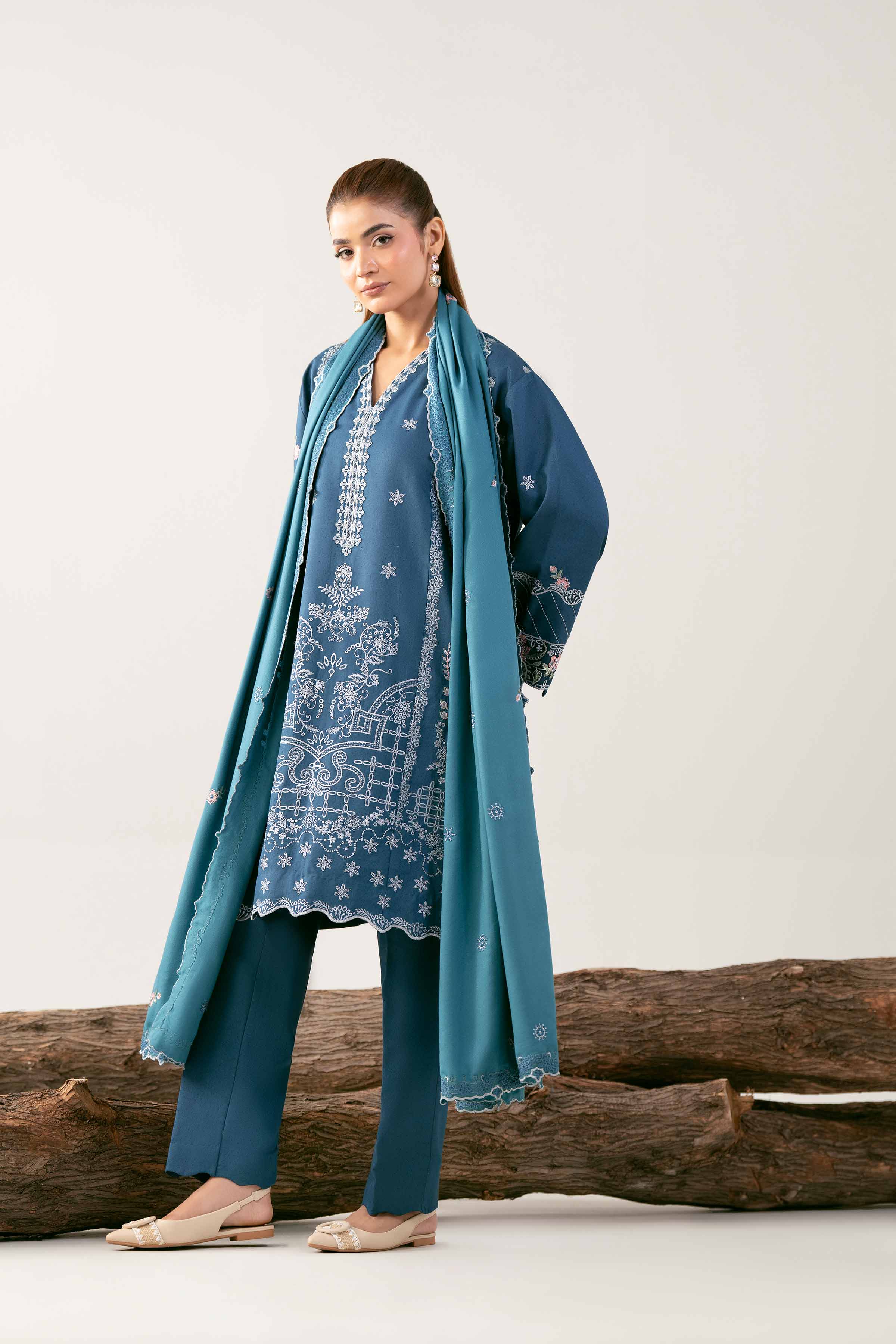 3 Piece - Embroidered Suit - 42503593 for Women - Unstitched Collection | Nishat | Shop Online