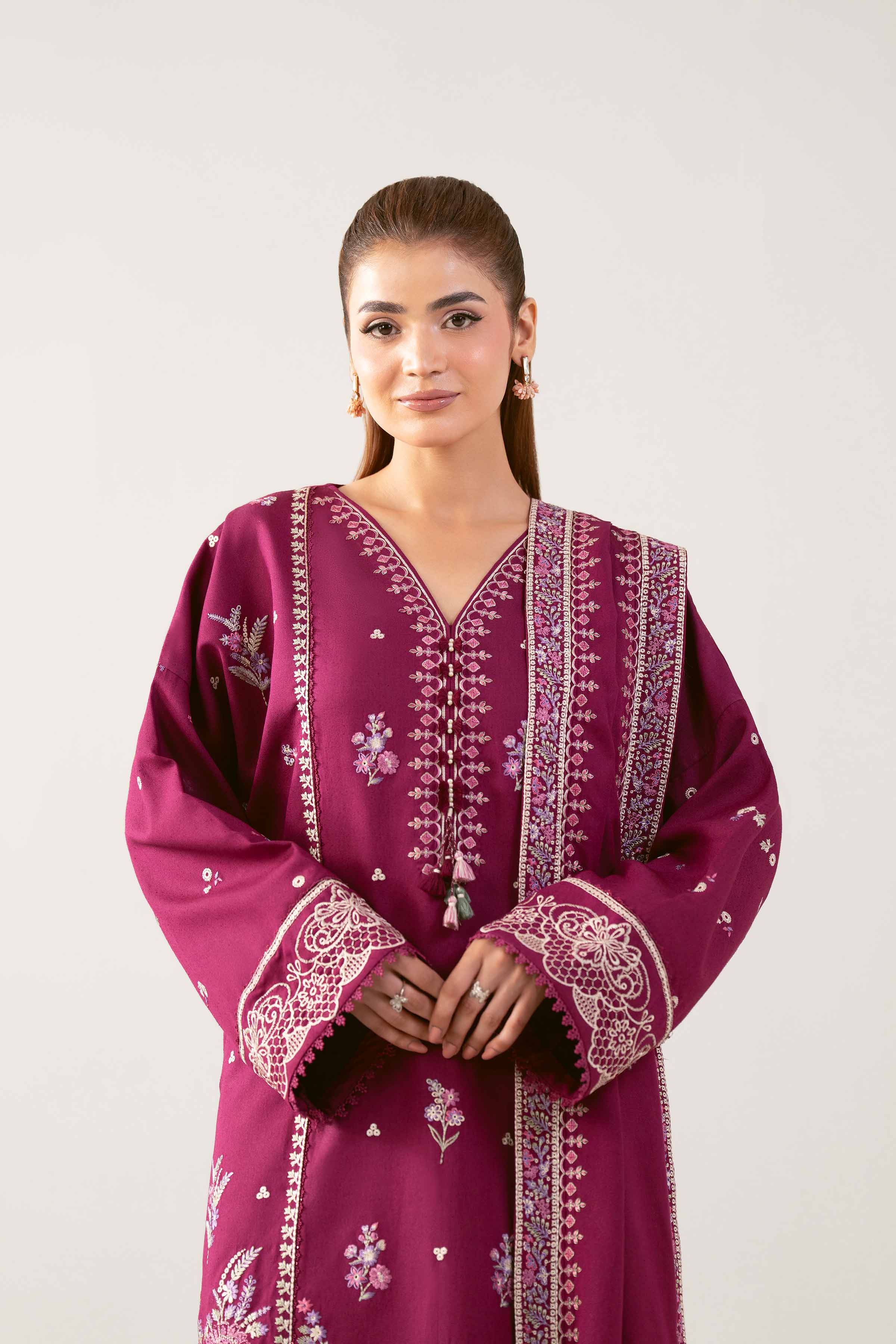3 Piece - Embroidered Suit - 42503595 for Women - Unstitched Collection | Nishat | Shop Online