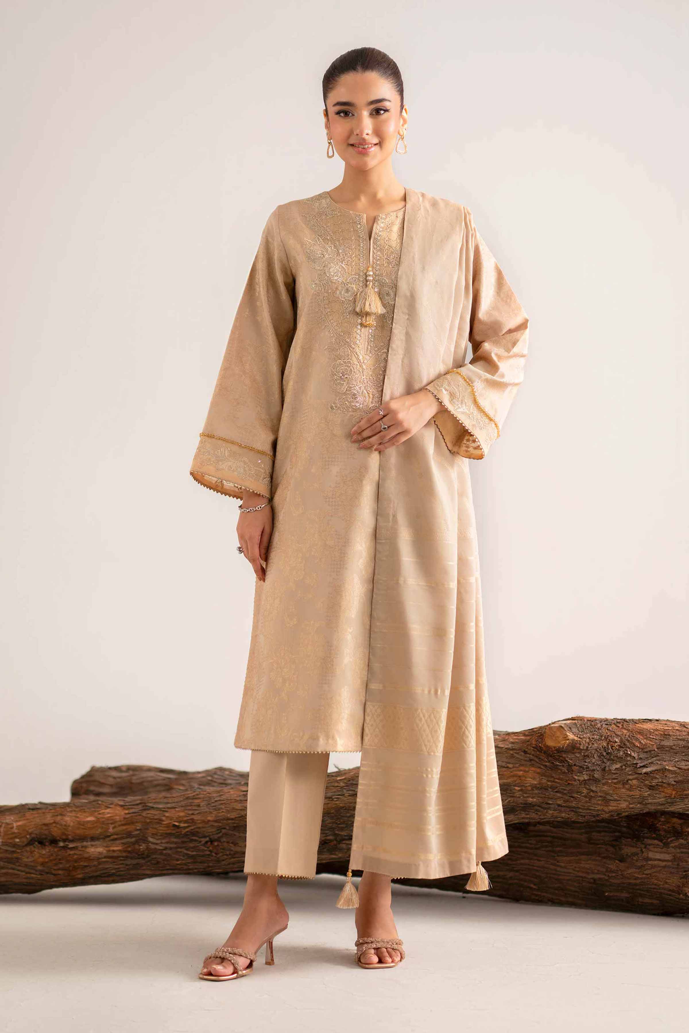 3 Piece - Embroidered Suit - 42503598 for Women - Unstitched Collection | Nishat | Shop Online