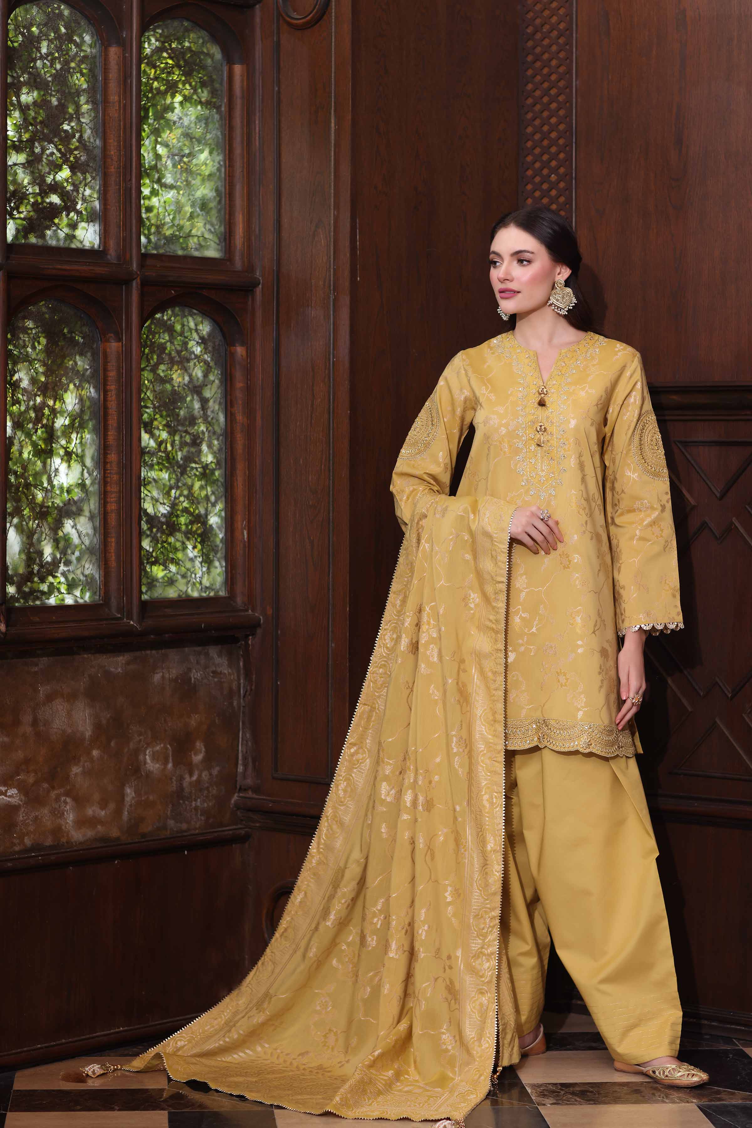 3 Piece - Embroidered Suit - 42503599 for Women - Unstitched Collection | Nishat | Shop Online