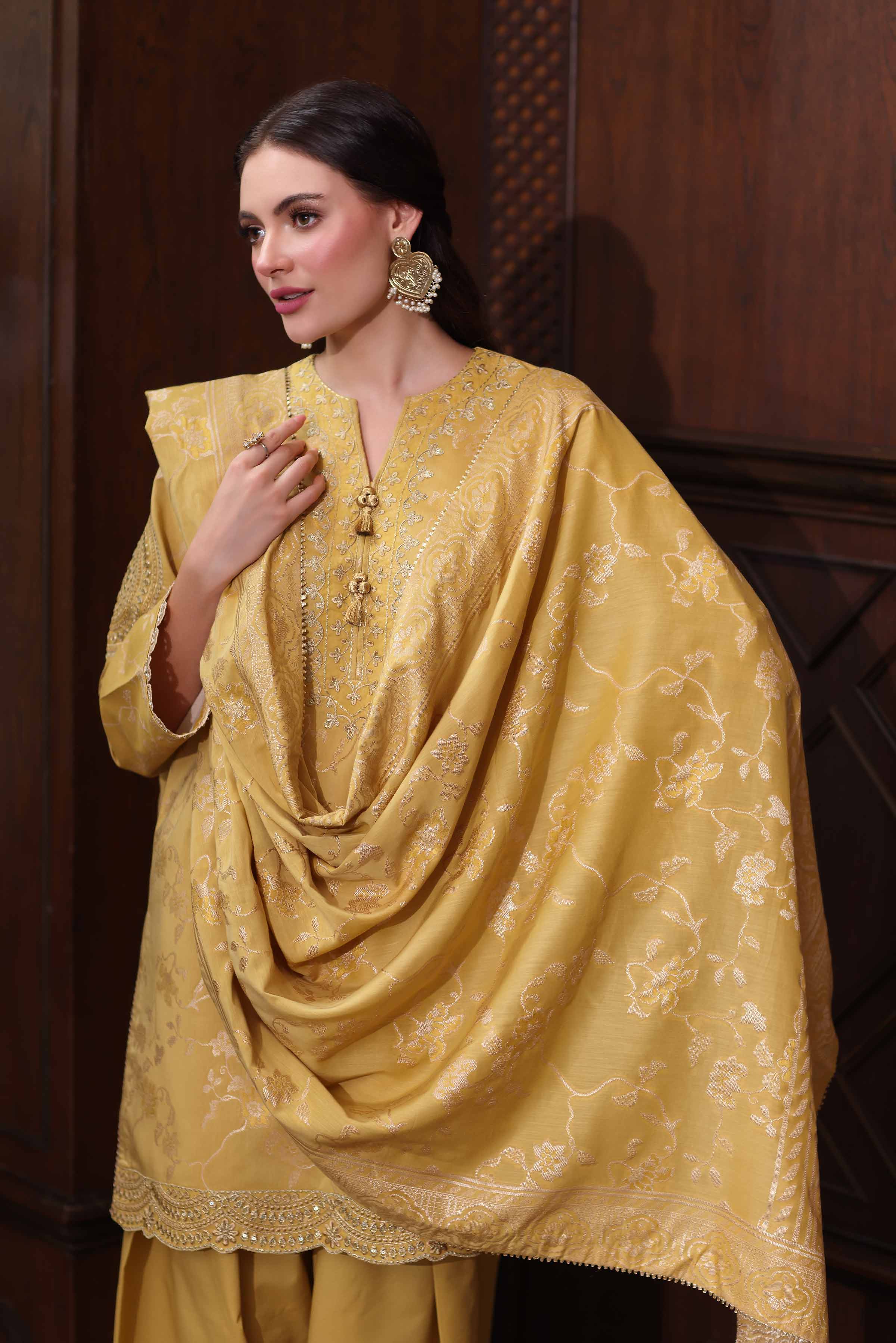 3 Piece - Embroidered Suit - 42503599 for Women - Unstitched Collection | Nishat | Shop Online
