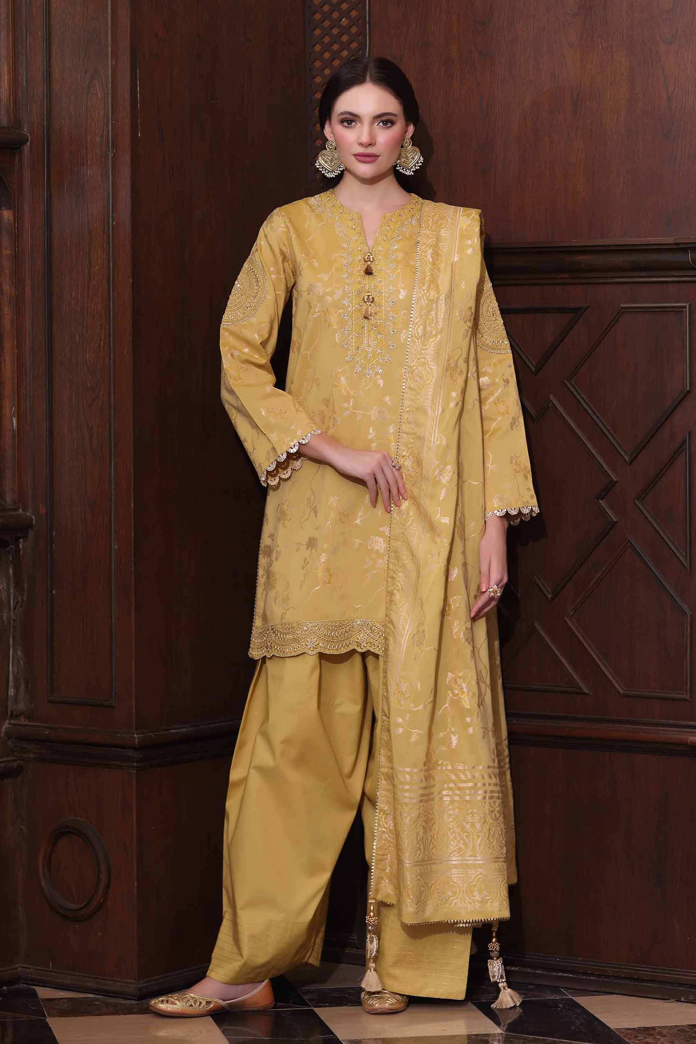 3 Piece - Embroidered Suit - 42503599 for Women - Unstitched Collection | Nishat | Shop Online