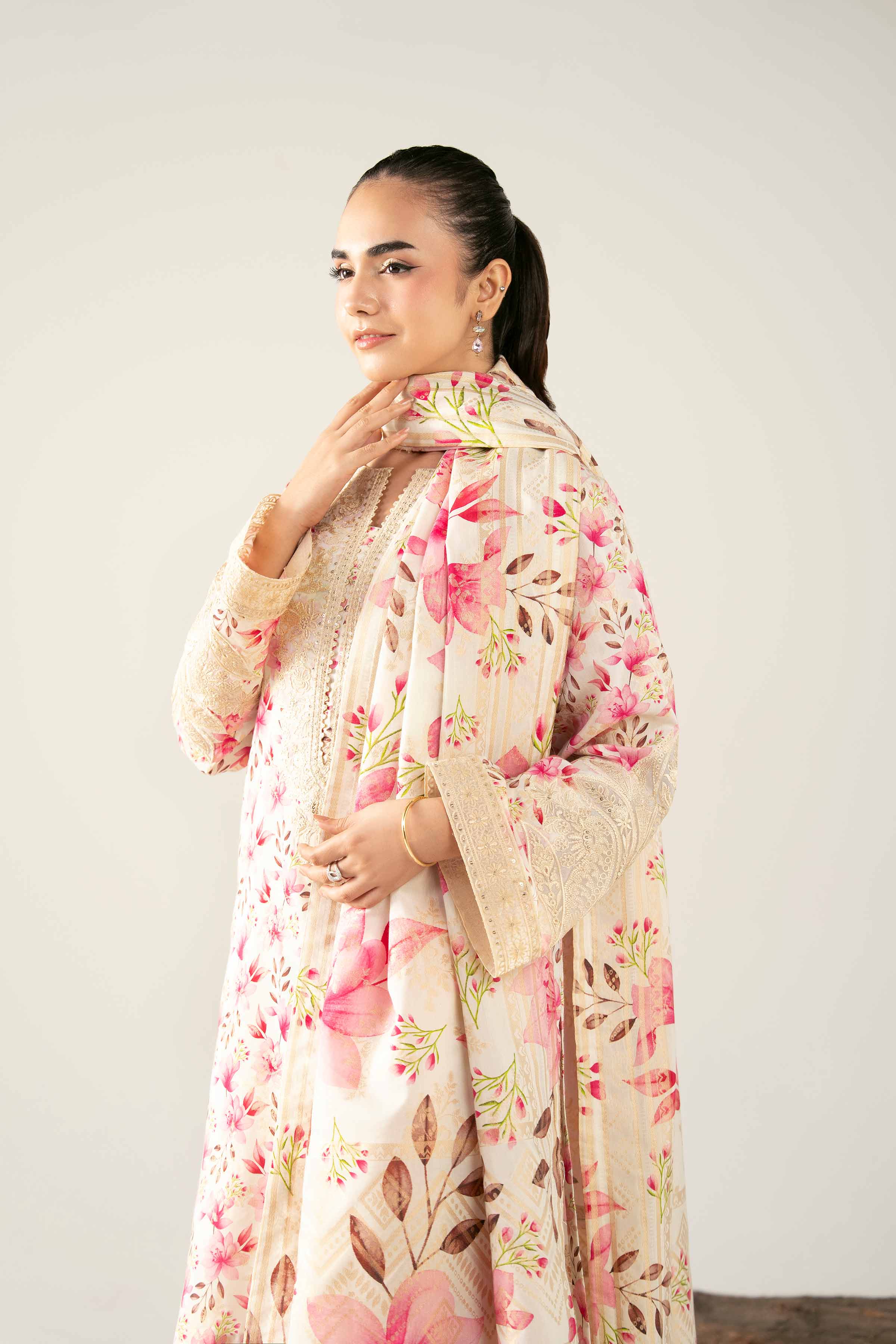 3 Piece - Digital Printed Embroidered Suit - 42503601 for Women - Unstitched Collection | Nishat | Shop Online