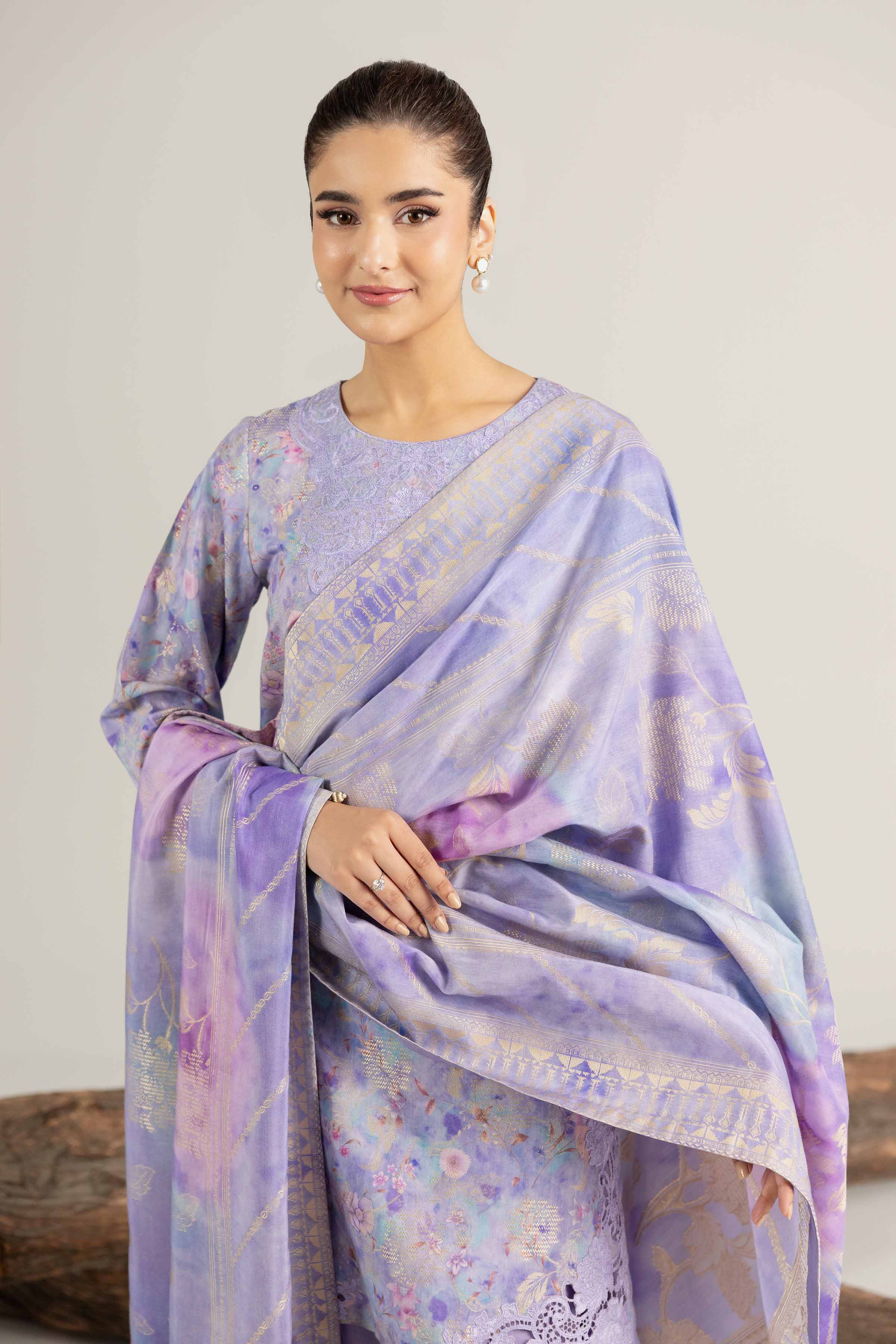 3 Piece - Digital Printed Embroidered Suit - 42503604 for Women - Unstitched Collection | Nishat | Shop Online