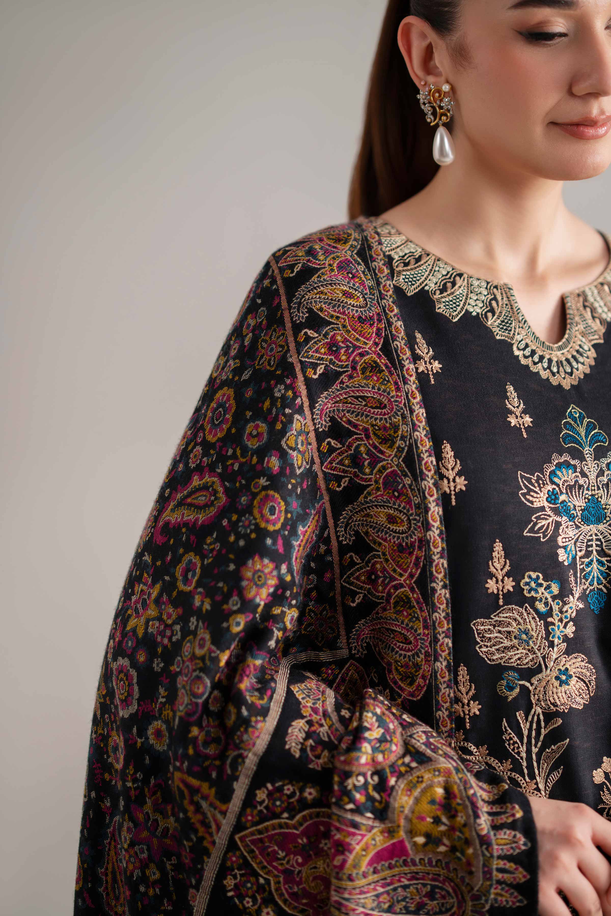 3 Piece - Embroidered Suit - 42503609 for Women - Unstitched Collection | Nishat | Shop Online