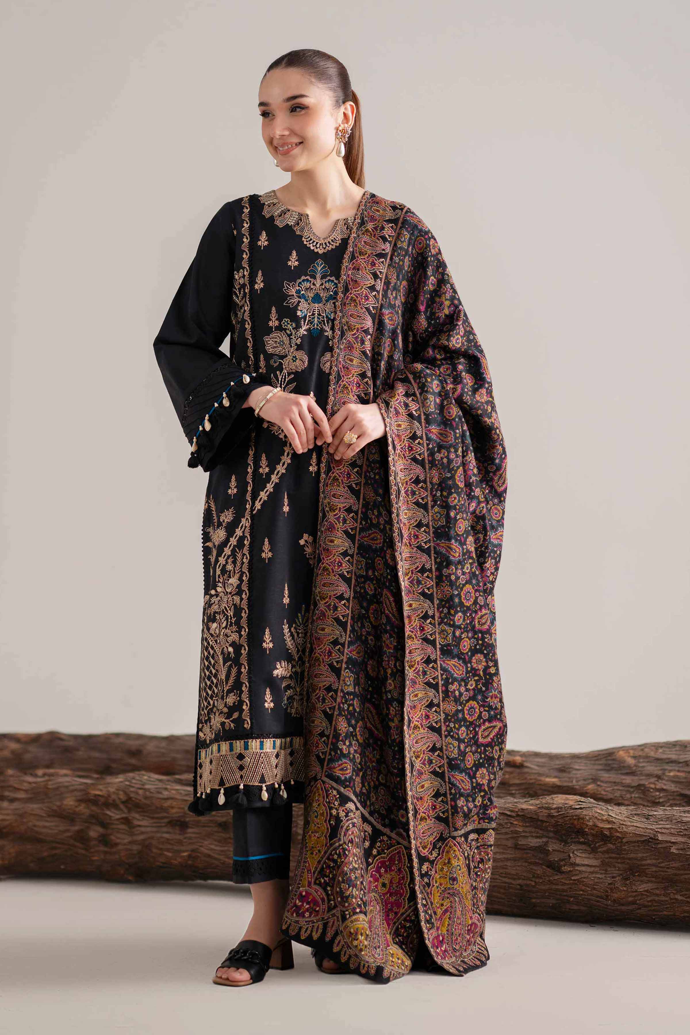 3 Piece - Embroidered Suit - 42503609 for Women - Unstitched Collection | Nishat | Shop Online