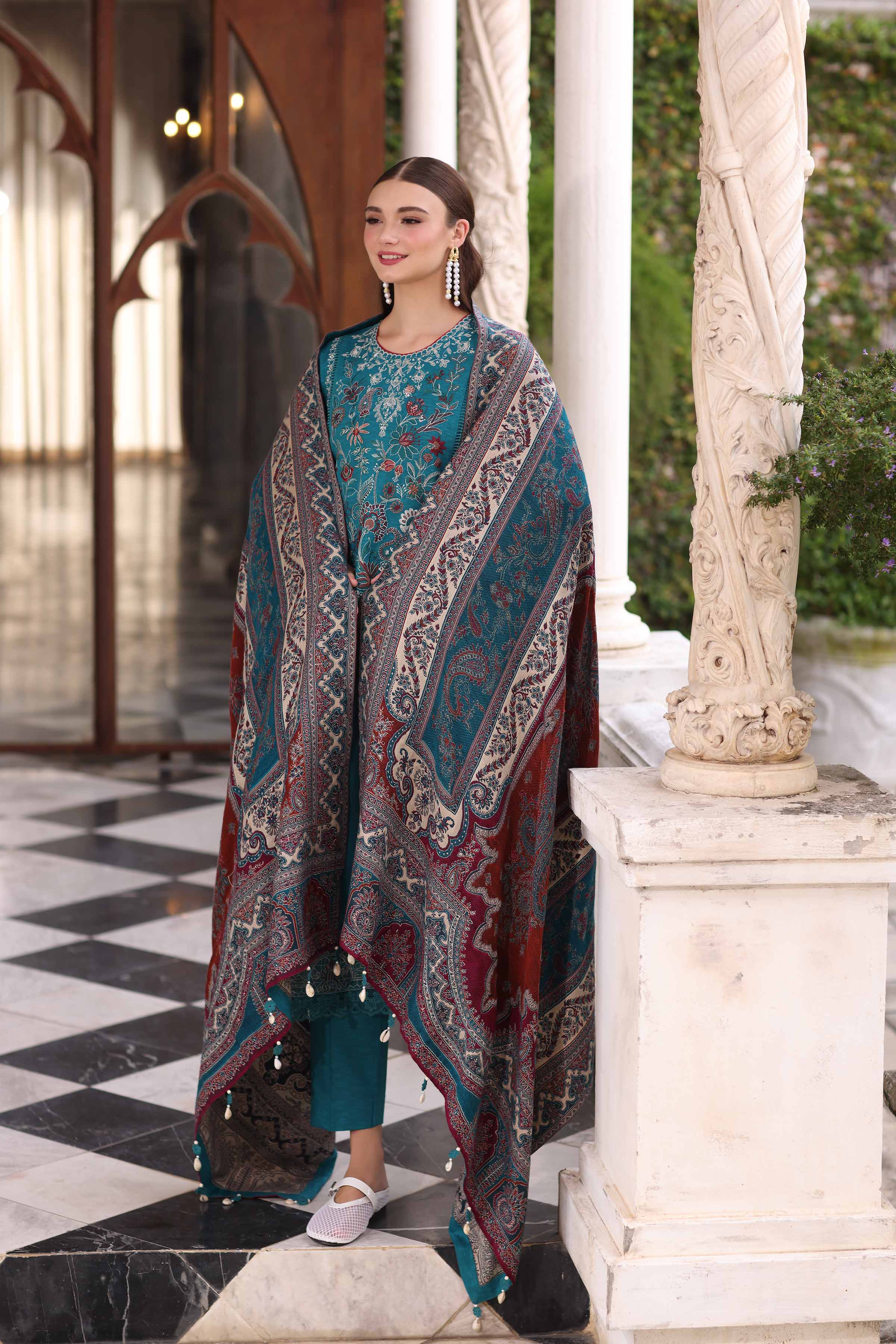 3 Piece - Embroidered Suit - 42503610 for Women - Unstitched Collection | Nishat | Shop Online