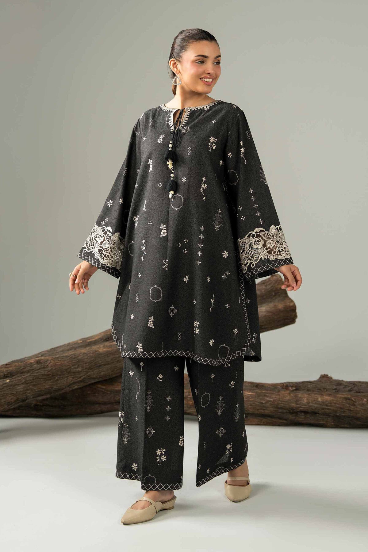 2 Piece - Printed Embroidered Suit - 42503612 for Women - Unstitched Collection | Nishat | Shop Online