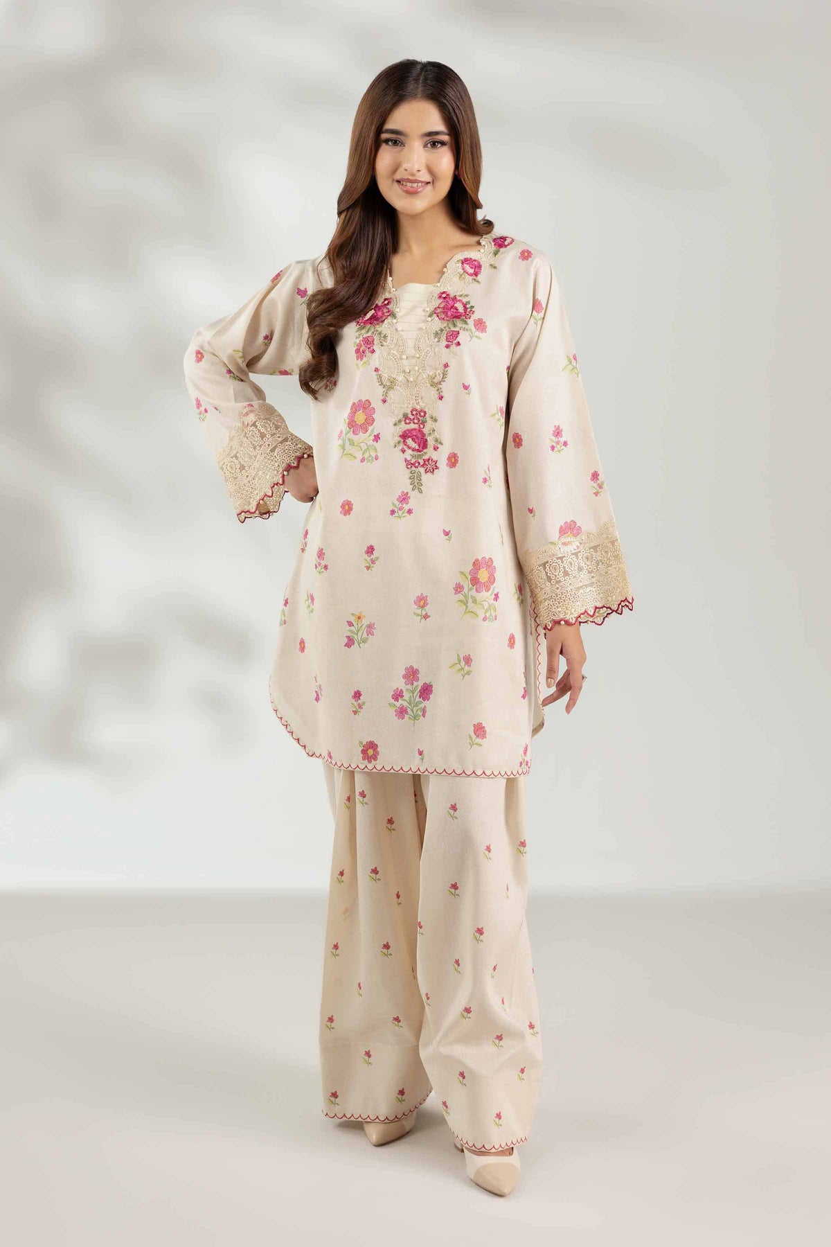 2 Piece - Printed Embroidered Suit - 42503613 for Women - Unstitched Collection | Nishat | Shop Online