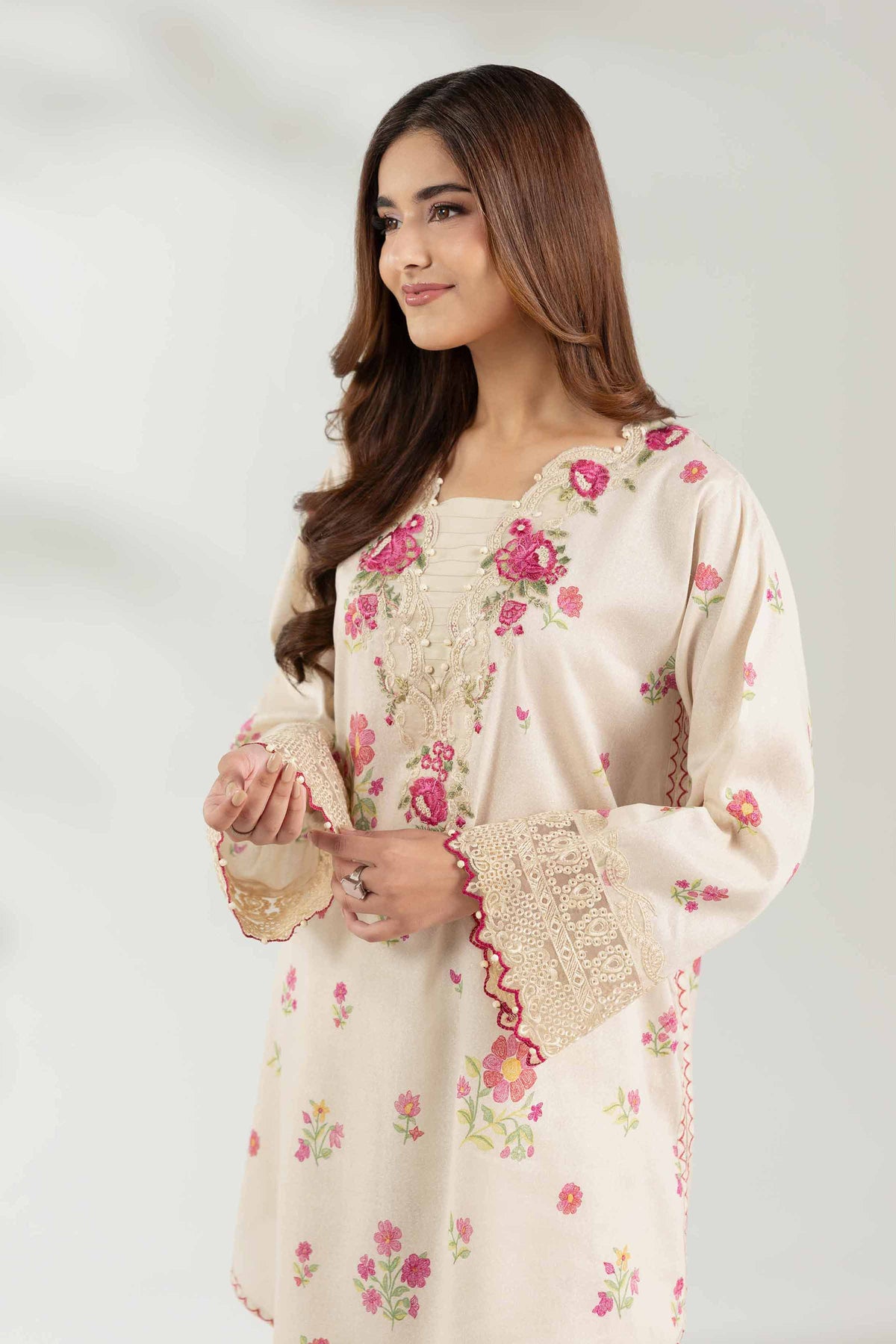 2 Piece - Printed Embroidered Suit - 42503613 for Women - Unstitched Collection | Nishat | Shop Online