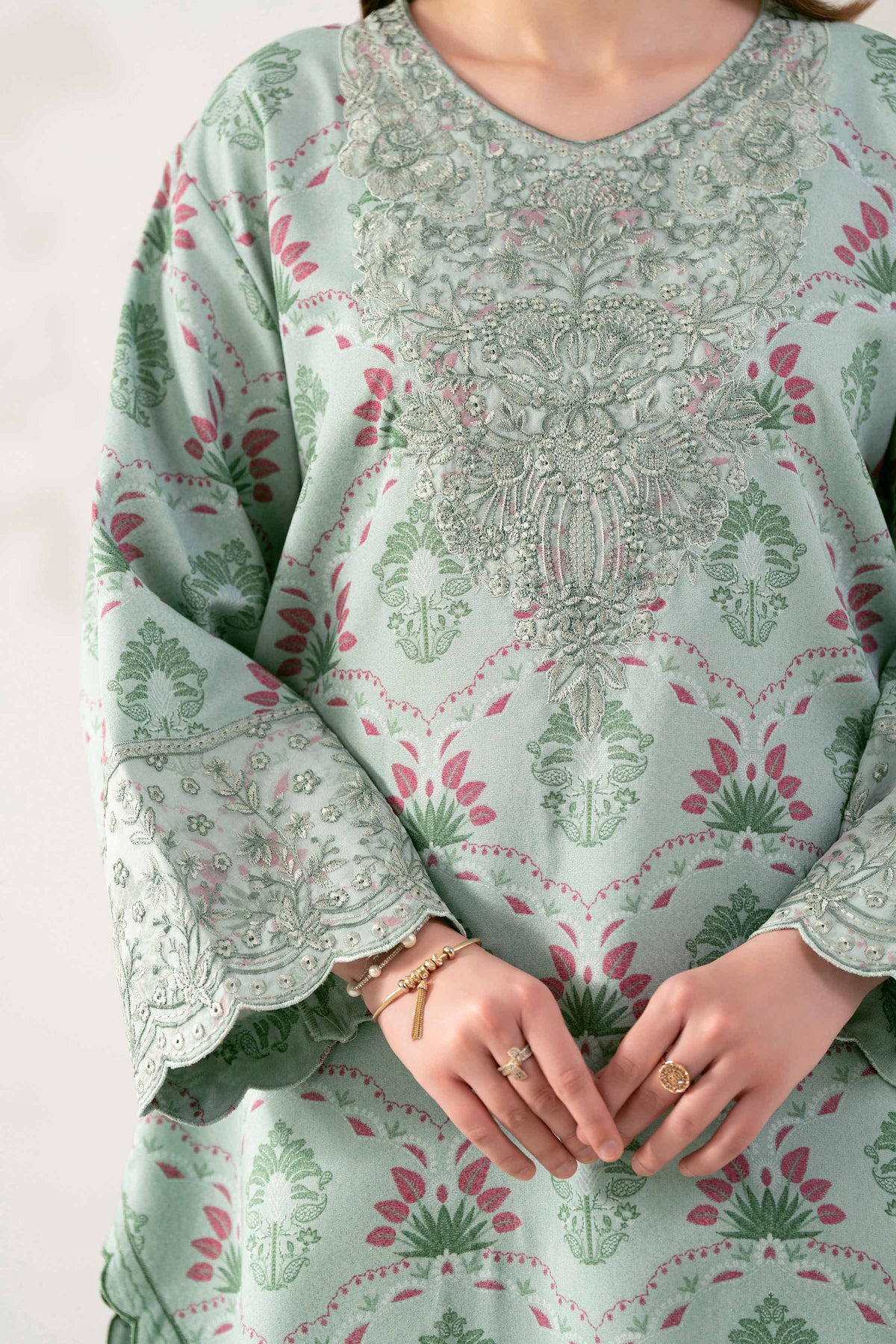 2 Piece - Printed Embroidered Suit - 42503614 for Women - Unstitched Collection | Nishat | Shop Online