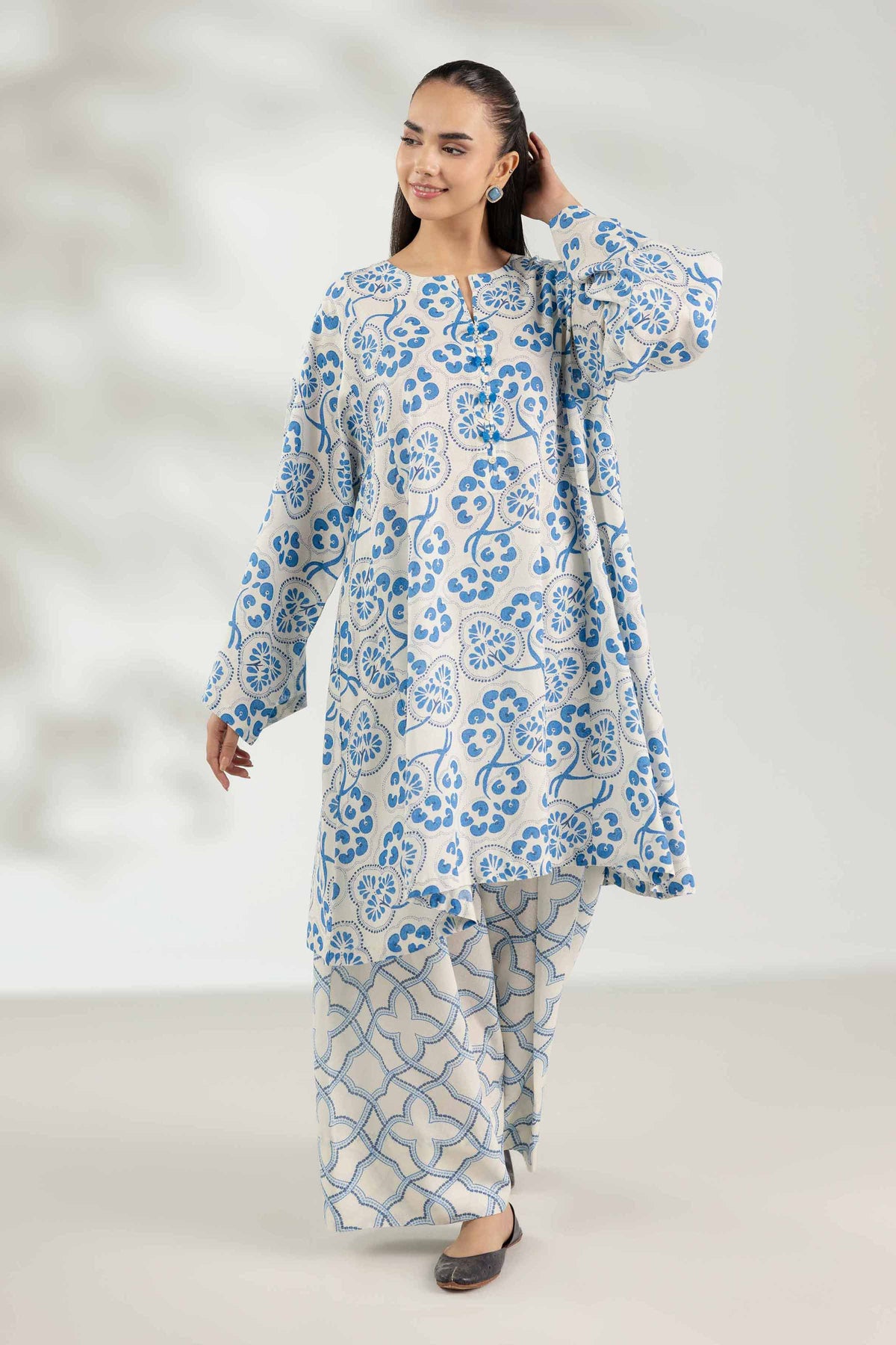 2 Piece - Printed Suit - 42503625 for Women - Unstitched Collection | Nishat | Shop Online