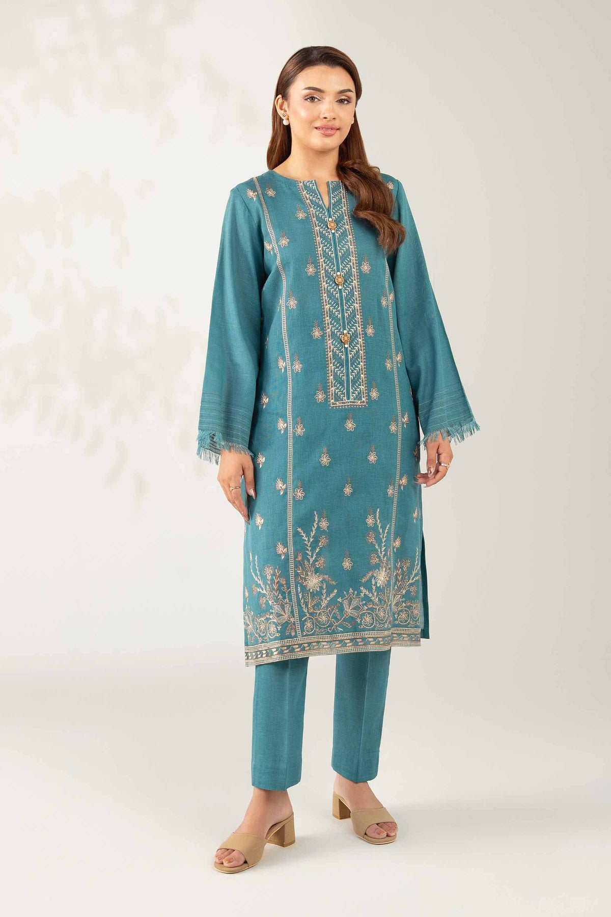 2 Piece - Embroidered Suit - 42503631 for Women - Unstitched Collection | Nishat | Shop Online