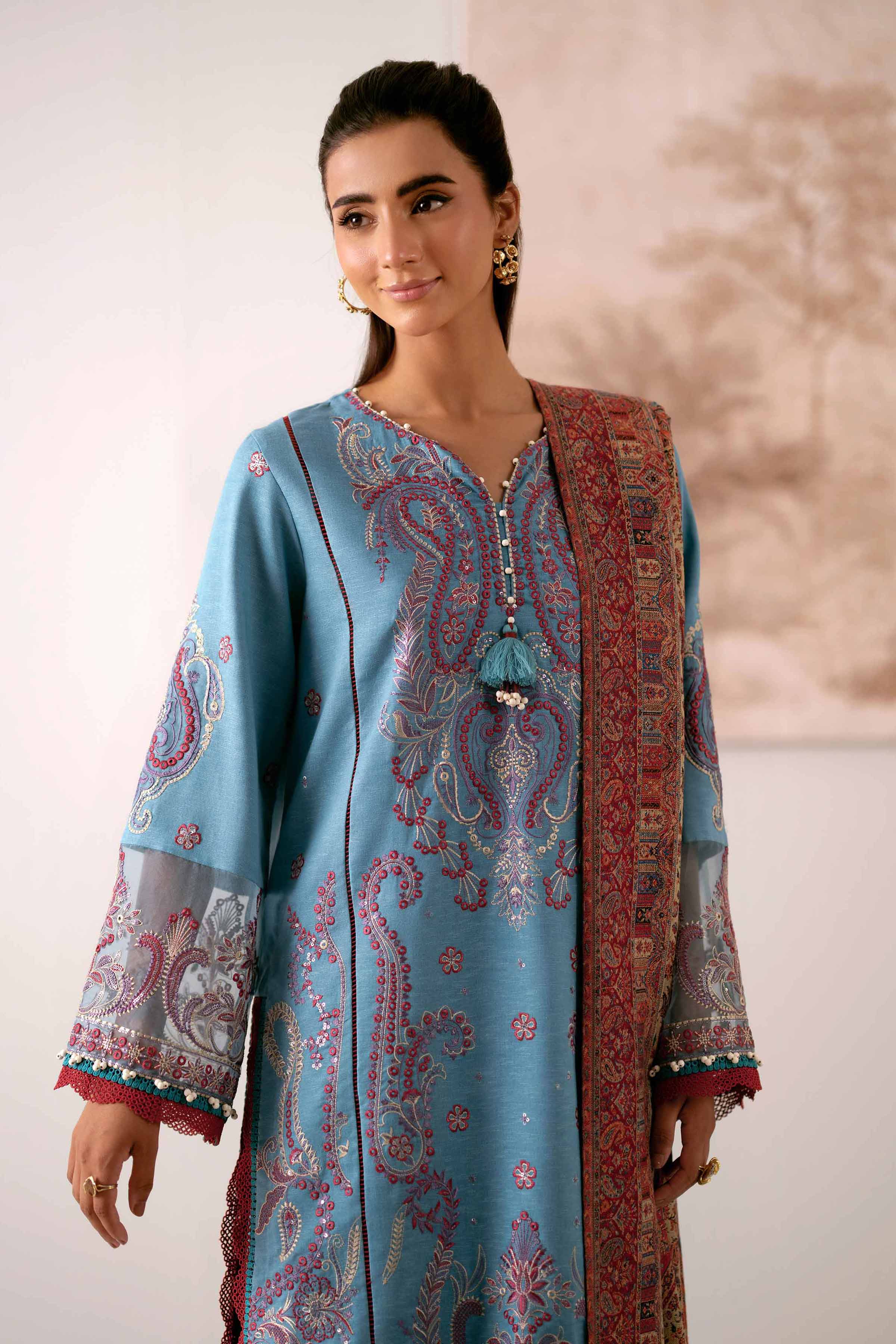 3 Piece - Embroidered Suit - 42503674 for Women - Unstitched Collection | Nishat | Shop Online