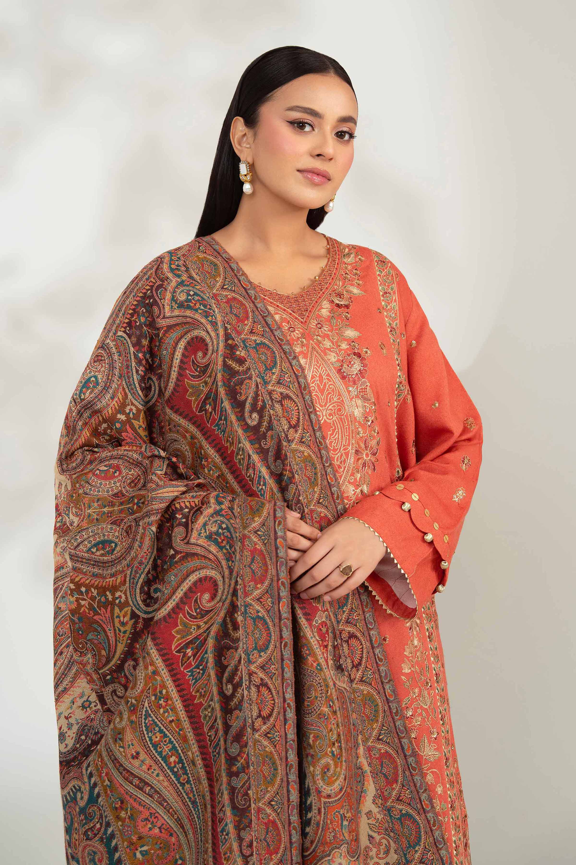3 Piece - Embroidered Suit - 42503677 for Women - Unstitched Collection | Nishat | Shop Online