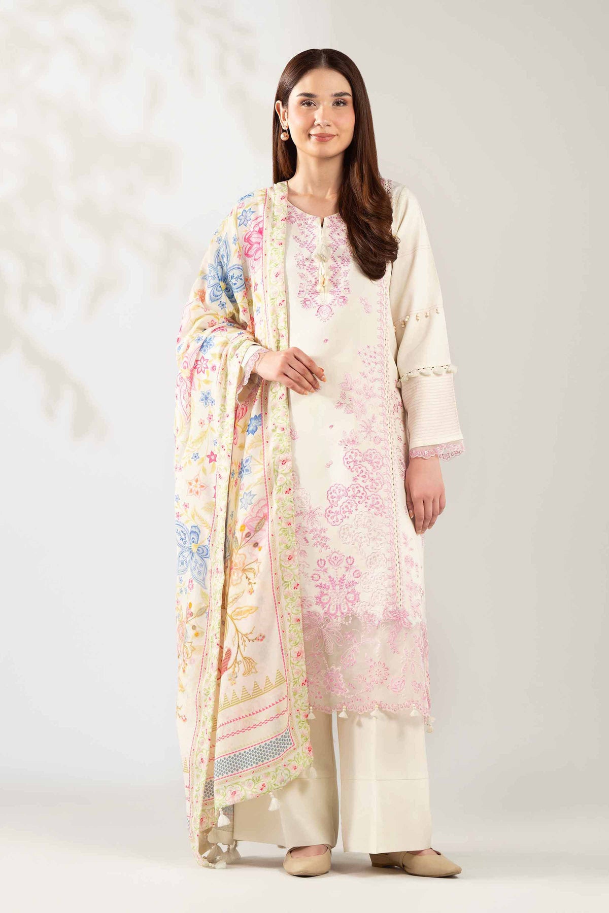 3 Piece - Digital Printed Embroidered Suit - 42503681 for Women - Unstitched Collection | Nishat | Shop Online