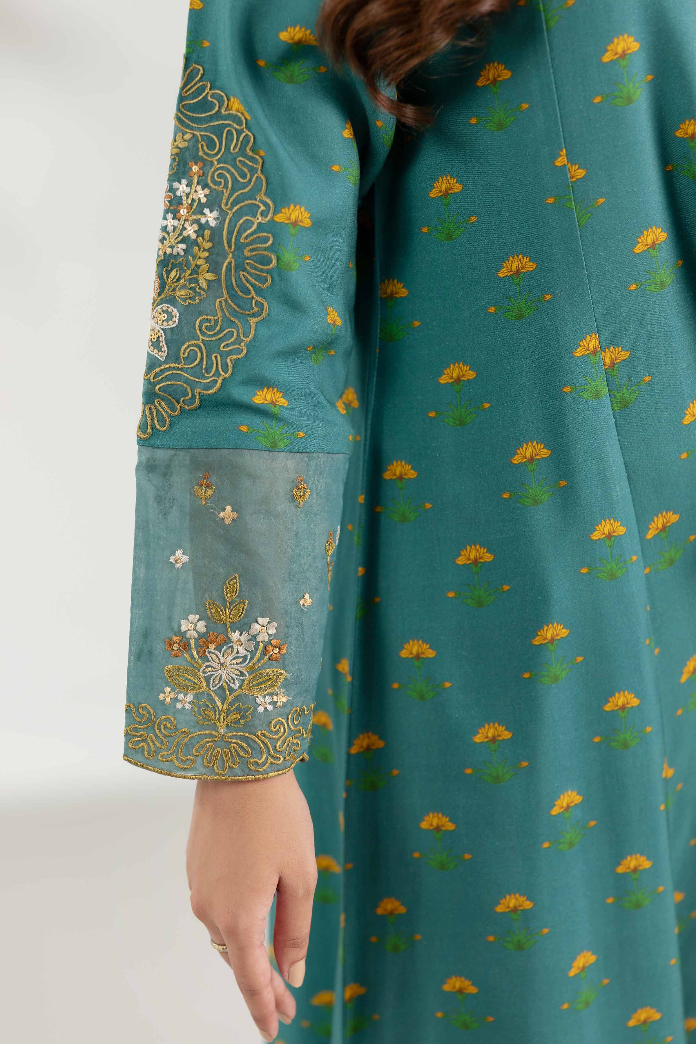 3 Piece - Printed Embroidered Suit - 42503692 for Women - Unstitched Collection | Nishat | Shop Online