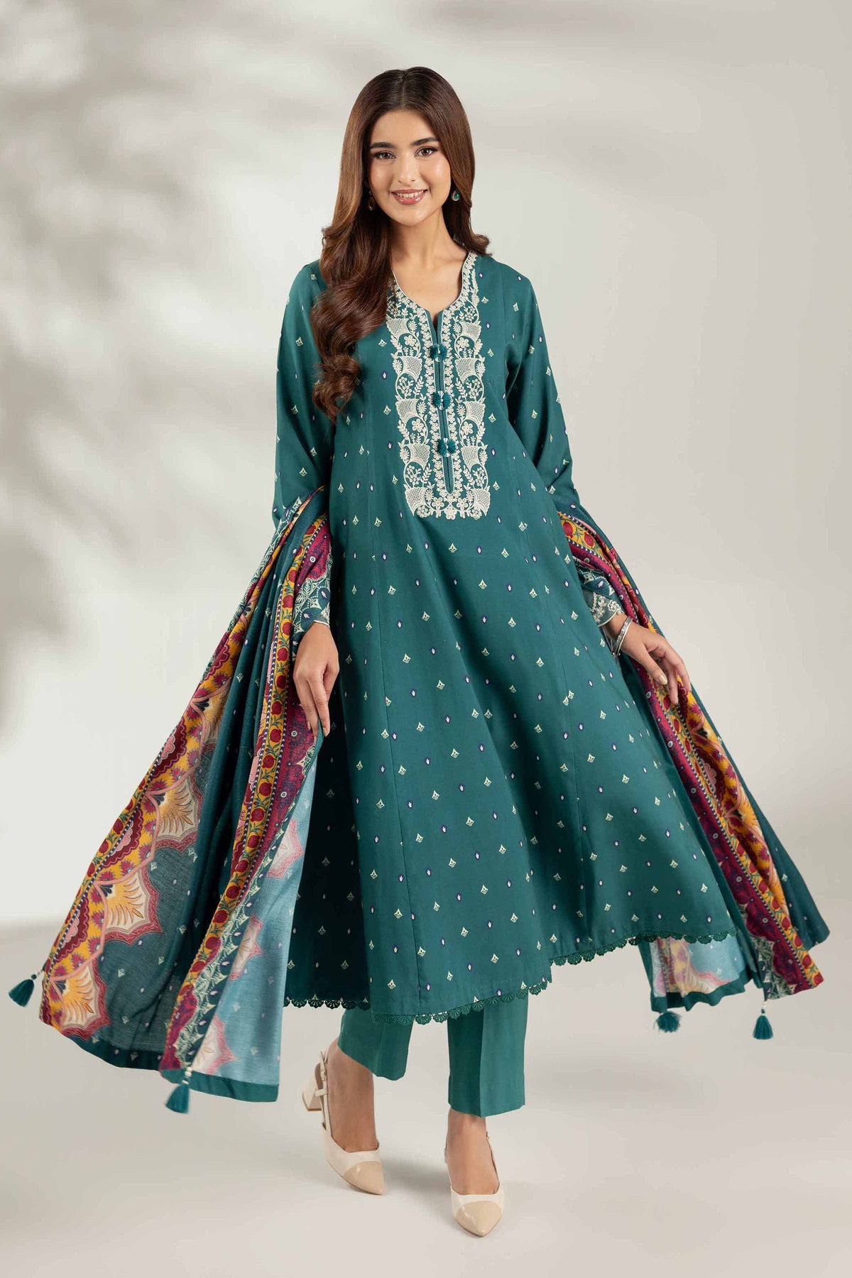 3 Piece - Printed Embroidered Suit - 42503693 for Women - Unstitched Collection | Nishat | Shop Online