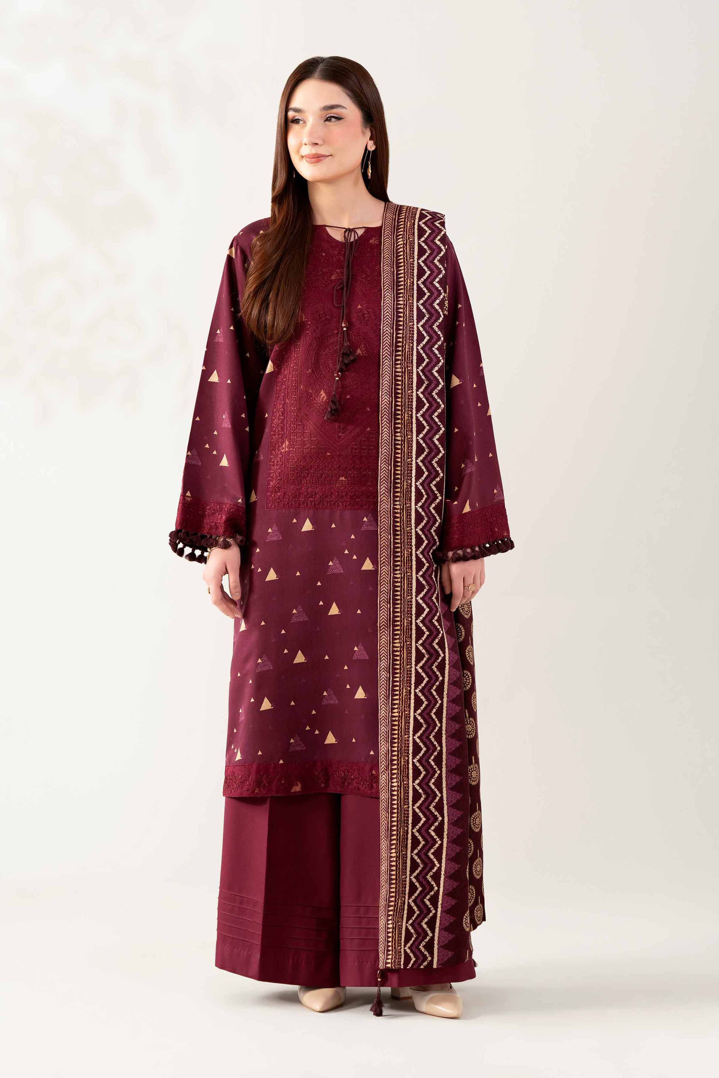 3 Piece - Printed Embroidered Suit - 42503694 for Women - Unstitched Collection | Nishat | Shop Online