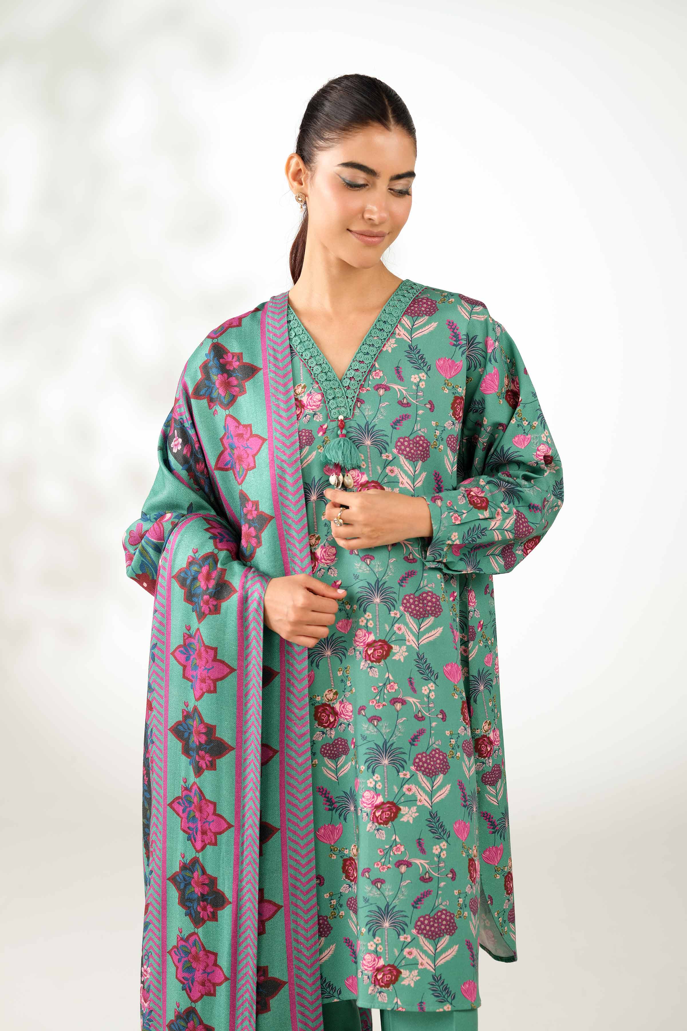 3 Piece - Printed Suit - 42503703 for Women - Unstitched Collection | Nishat | Shop Online