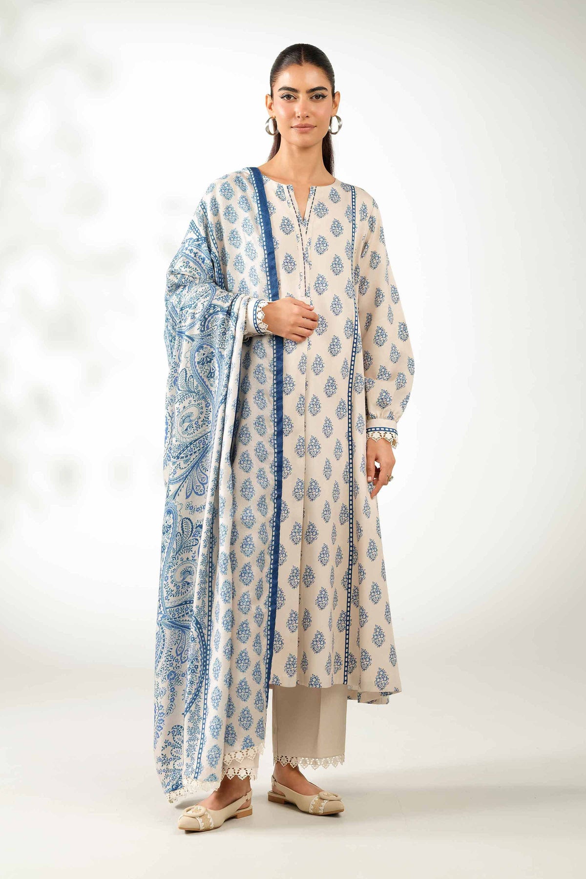 3 Piece - Printed Suit - 42503705 for Women - Unstitched Collection | Nishat | Shop Online