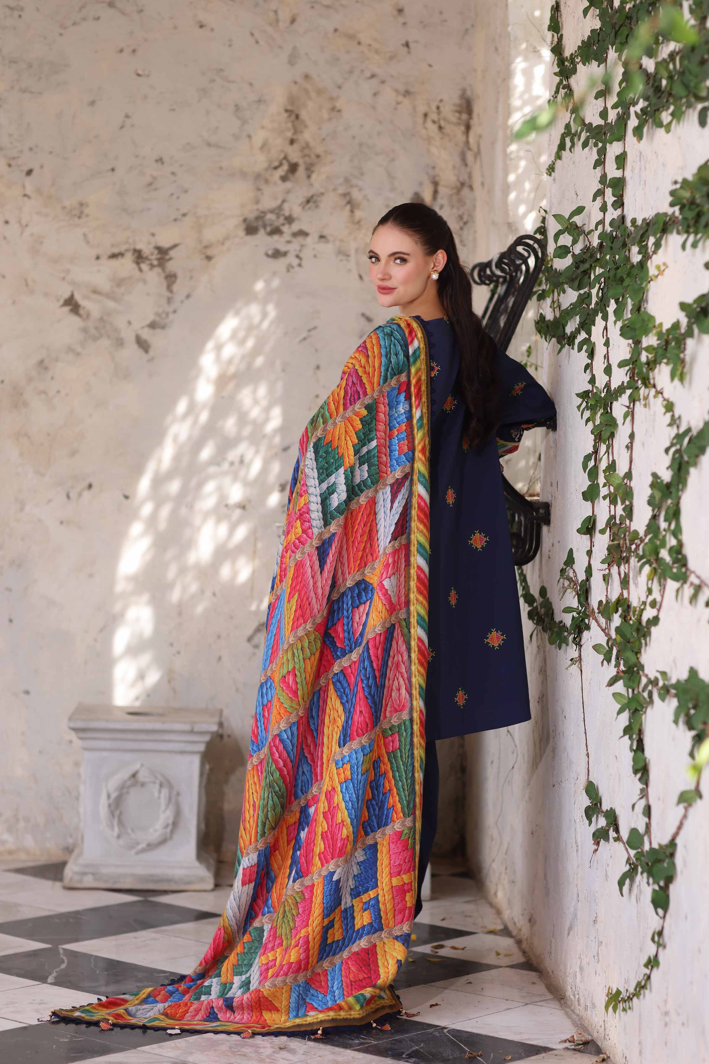 3 Piece - Digital Printed Embroidered Suit - 42503721 for Women - Unstitched Collection | Nishat | Shop Online