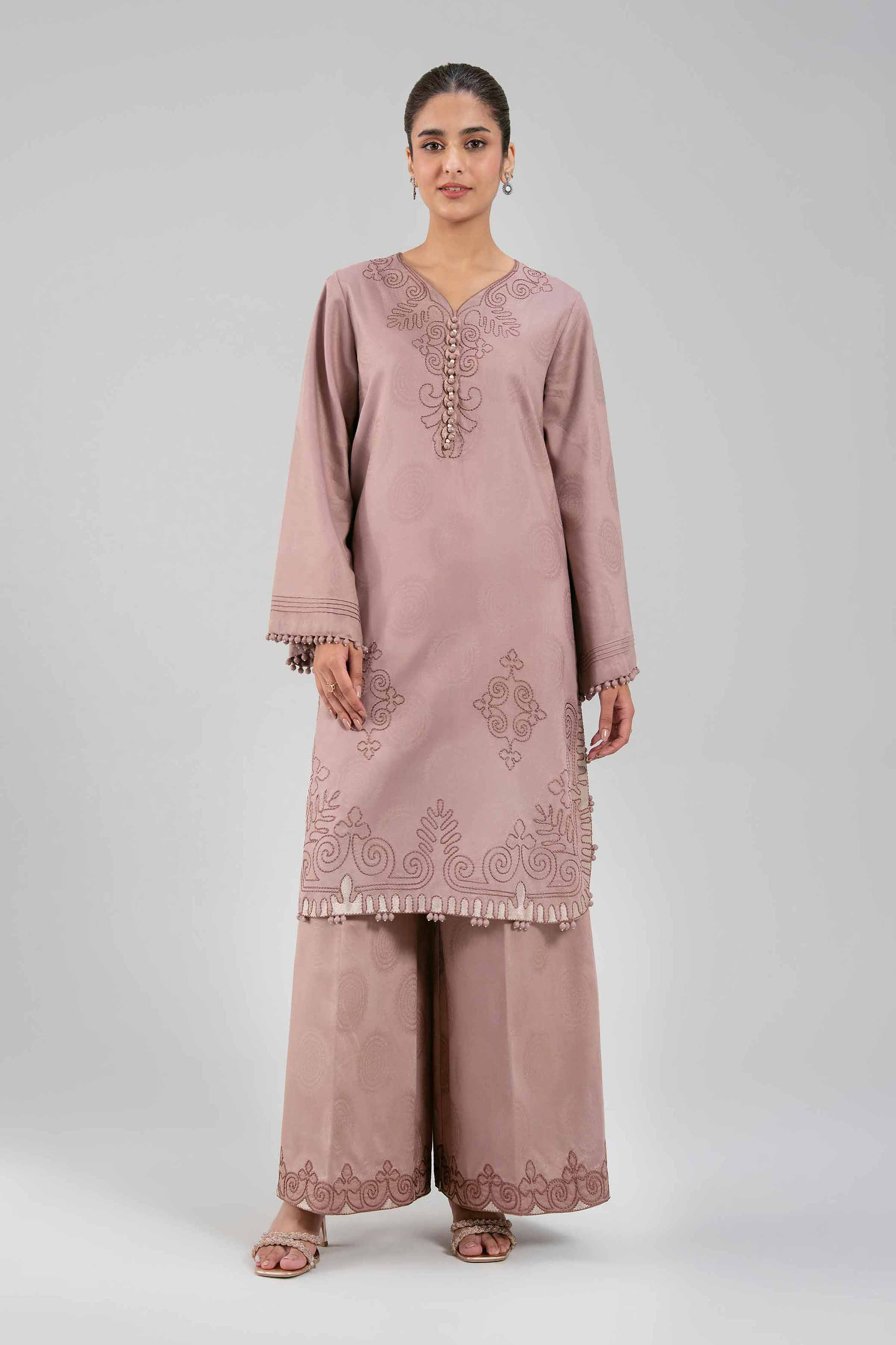 2 Piece - Embroidered Suit - 42503737